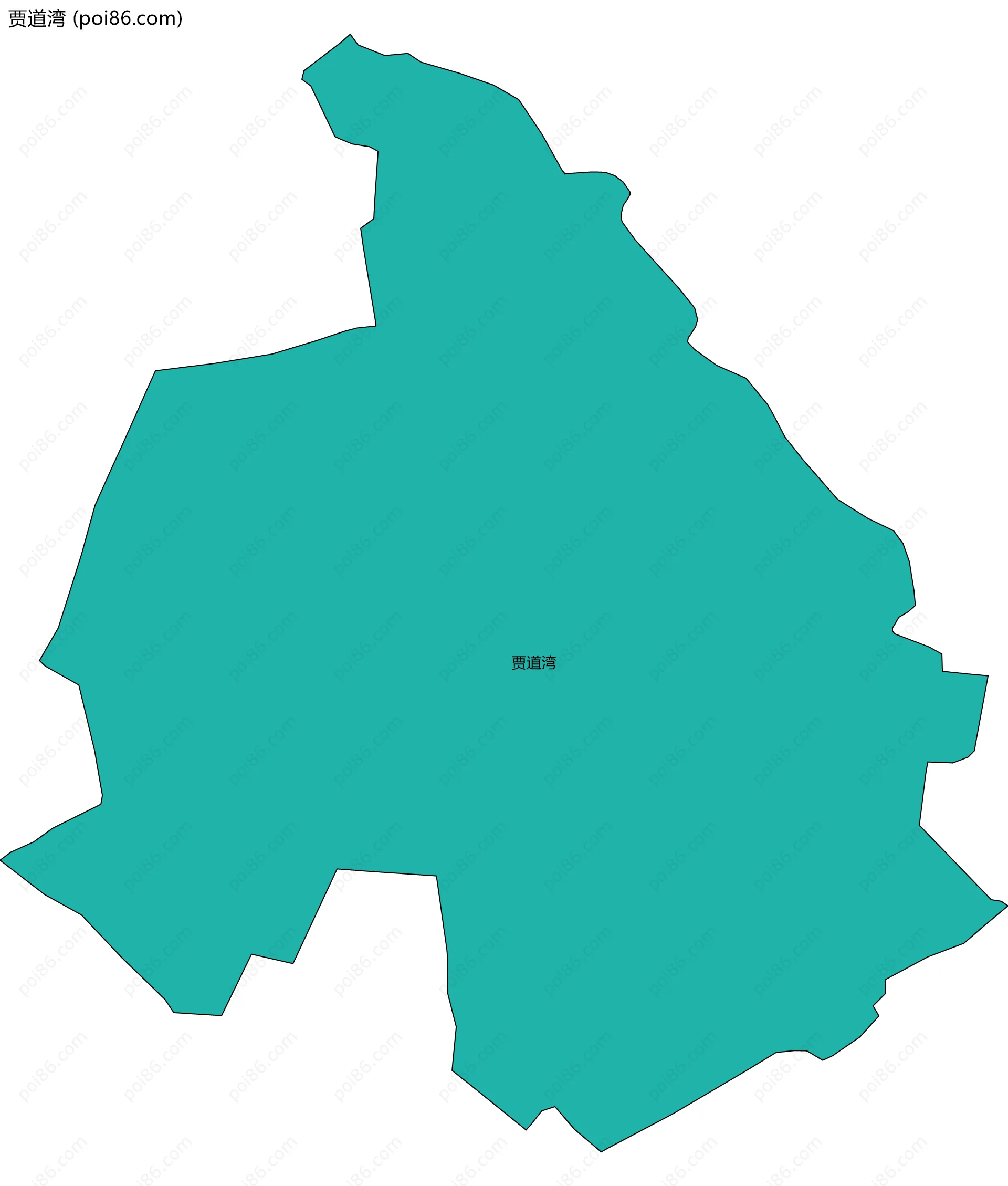 贾道湾边界地图