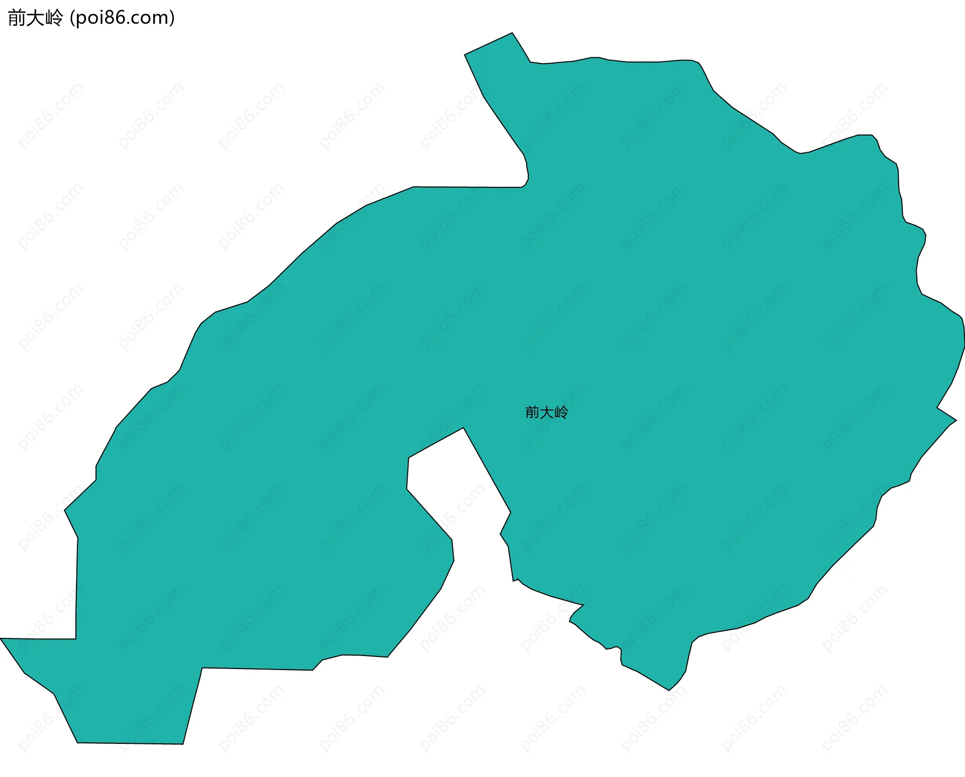 前大岭边界地图