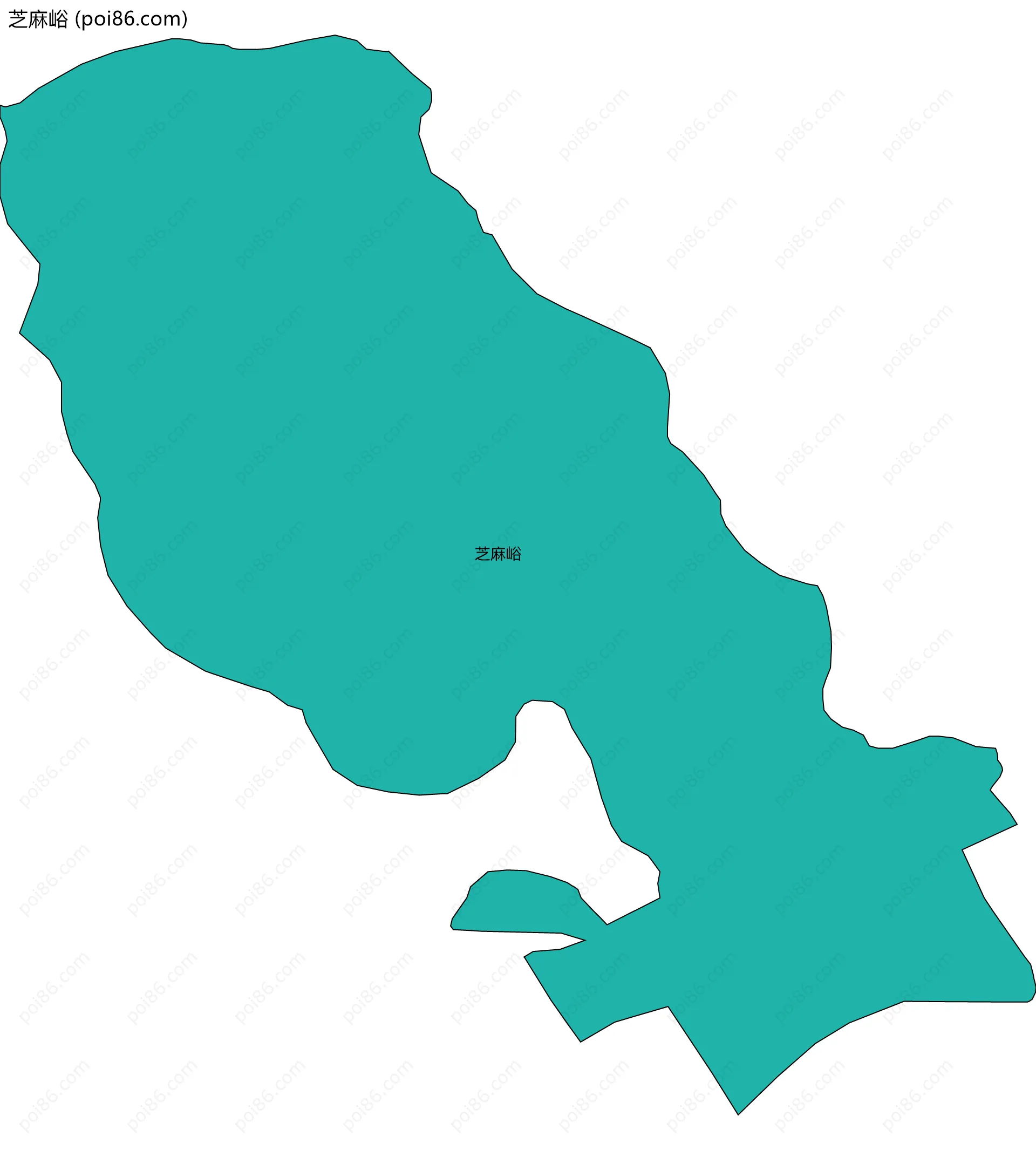 芝麻峪边界地图