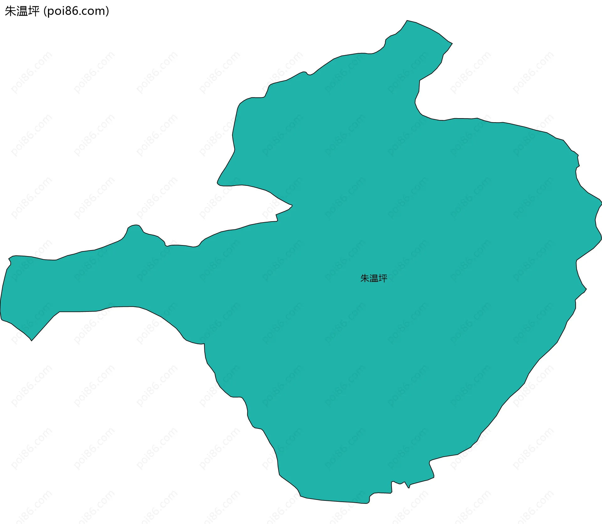 朱温坪边界地图