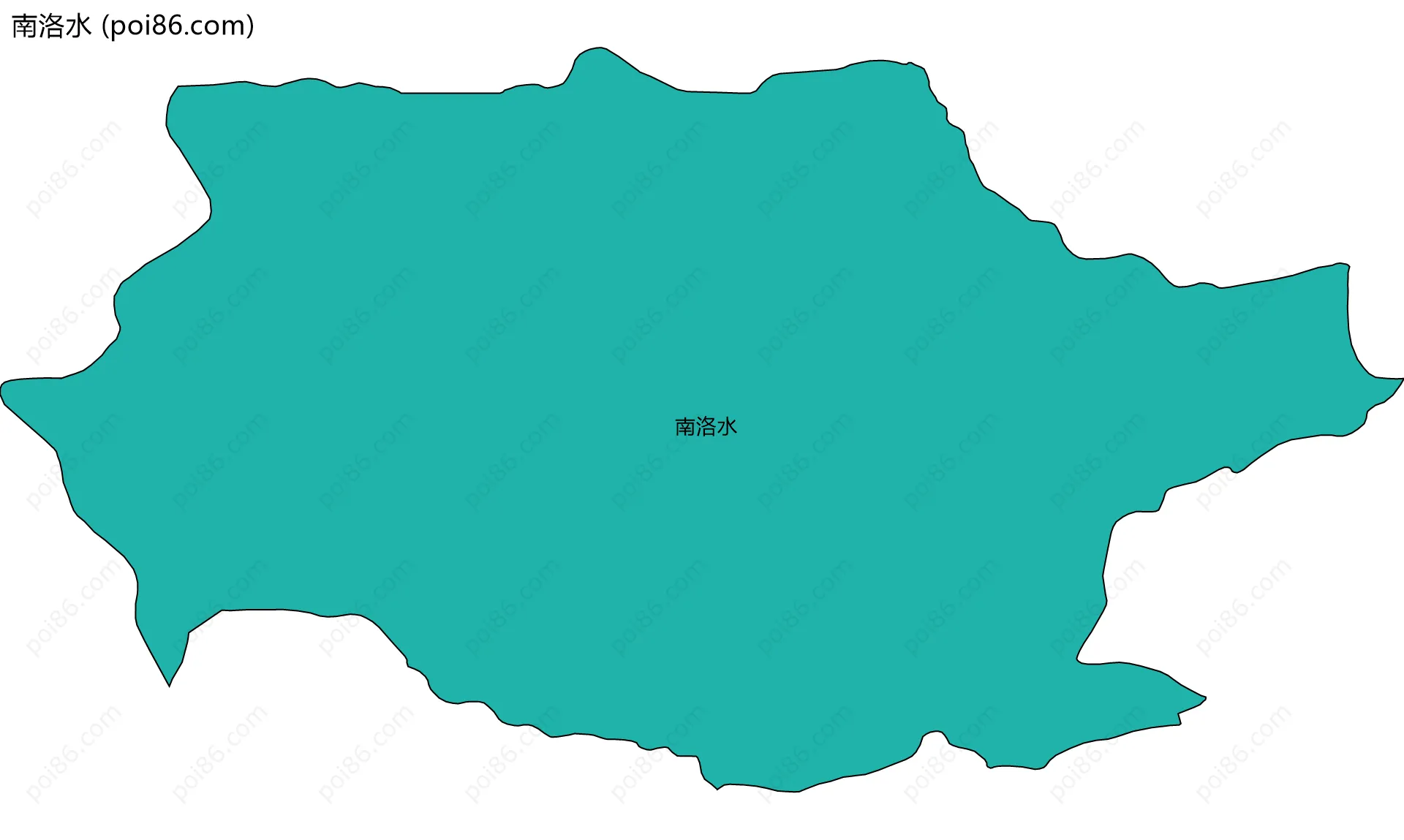 南洛水边界地图