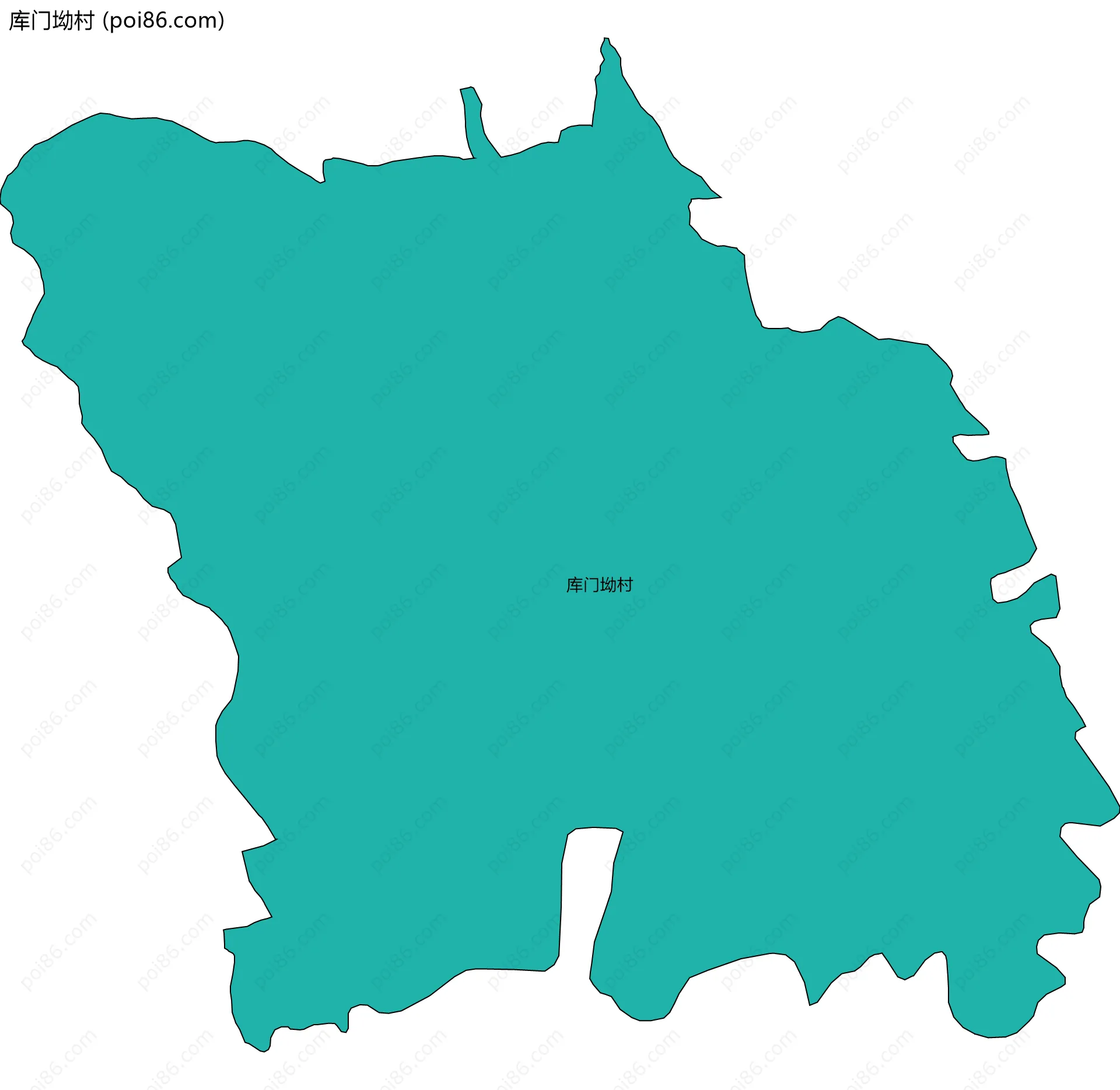 库门坳村边界地图