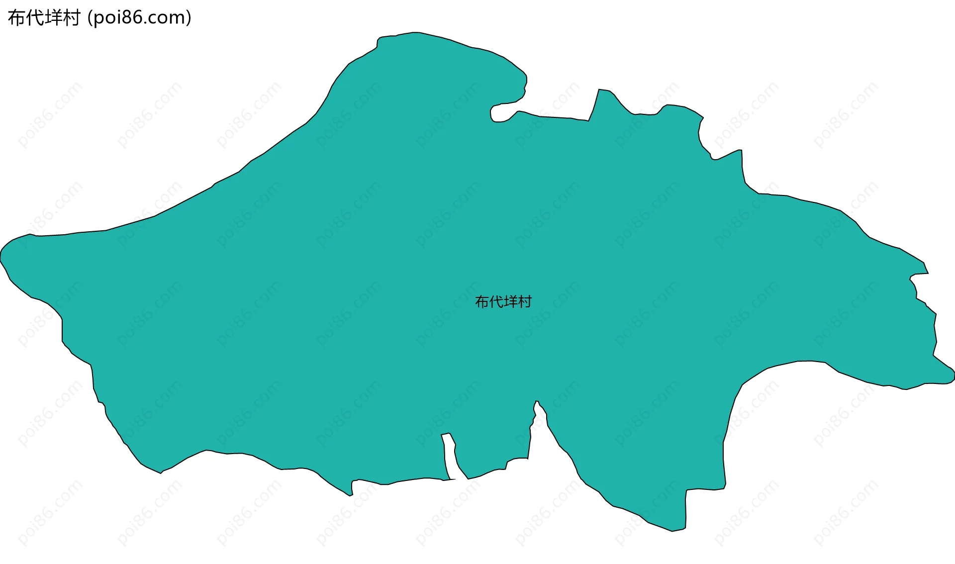 布代垟村边界地图