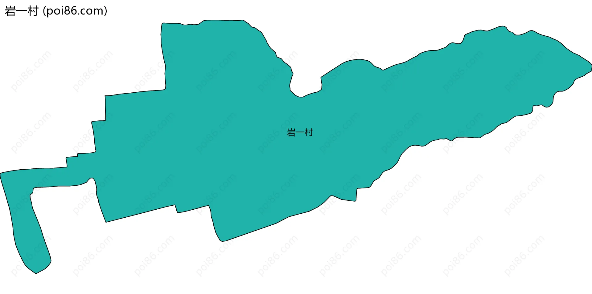 岩一村边界地图