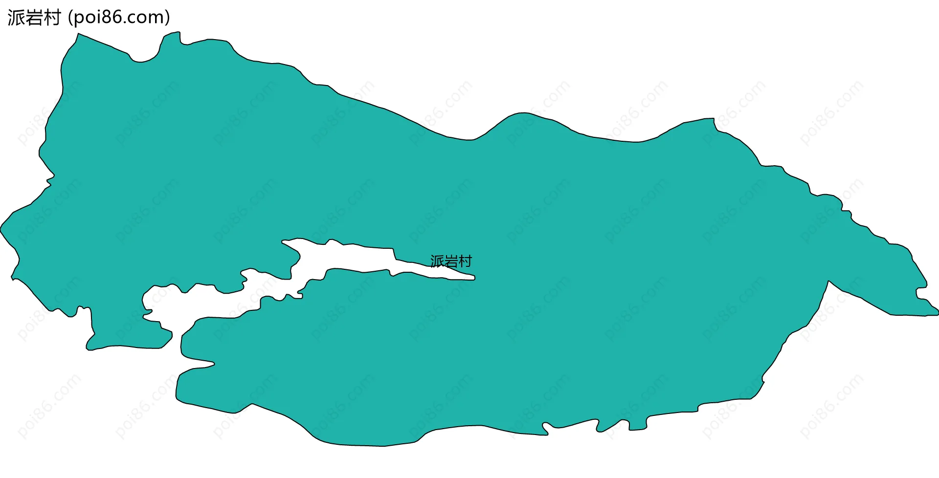 派岩村边界地图
