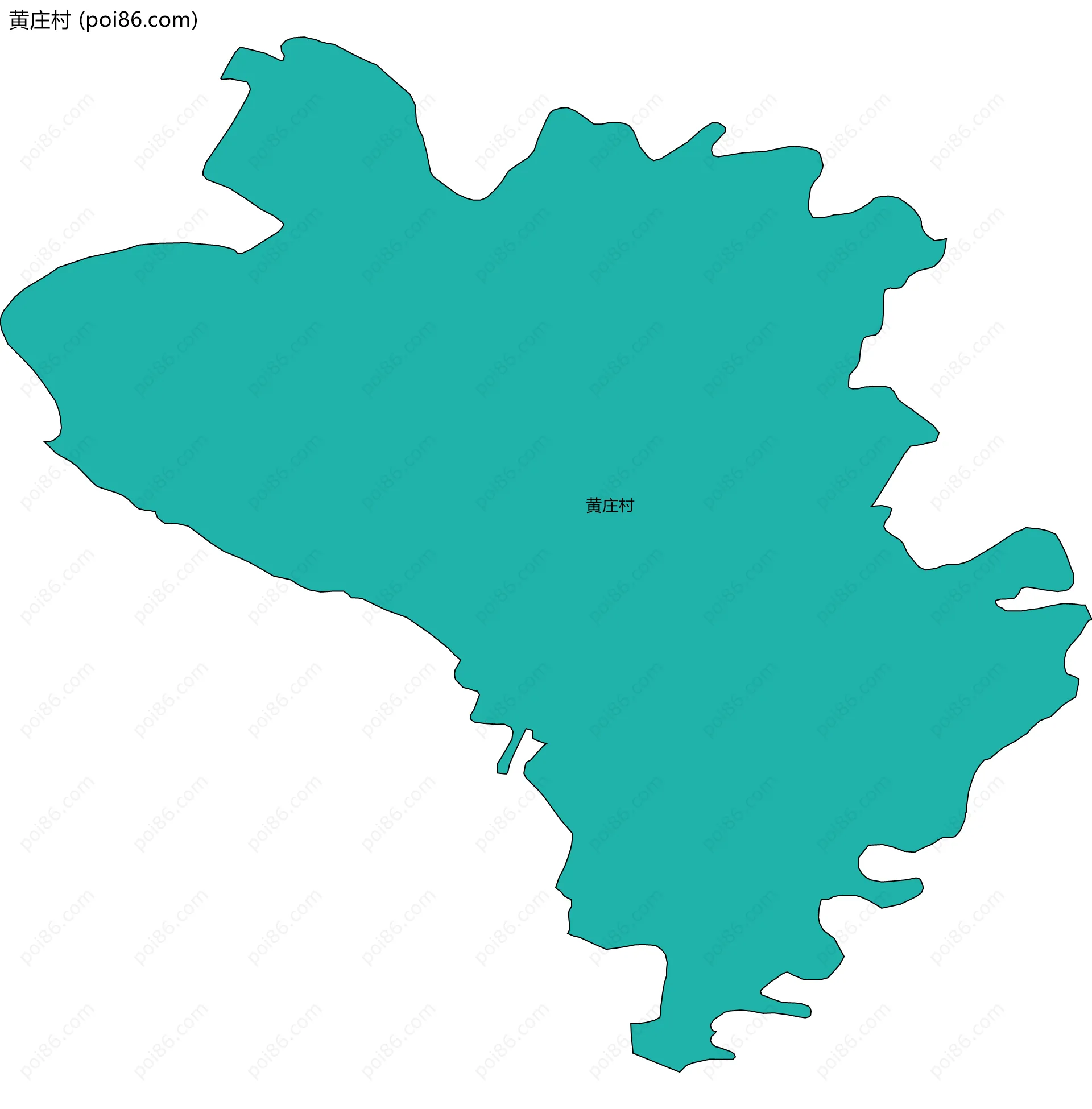 黄庄村边界地图