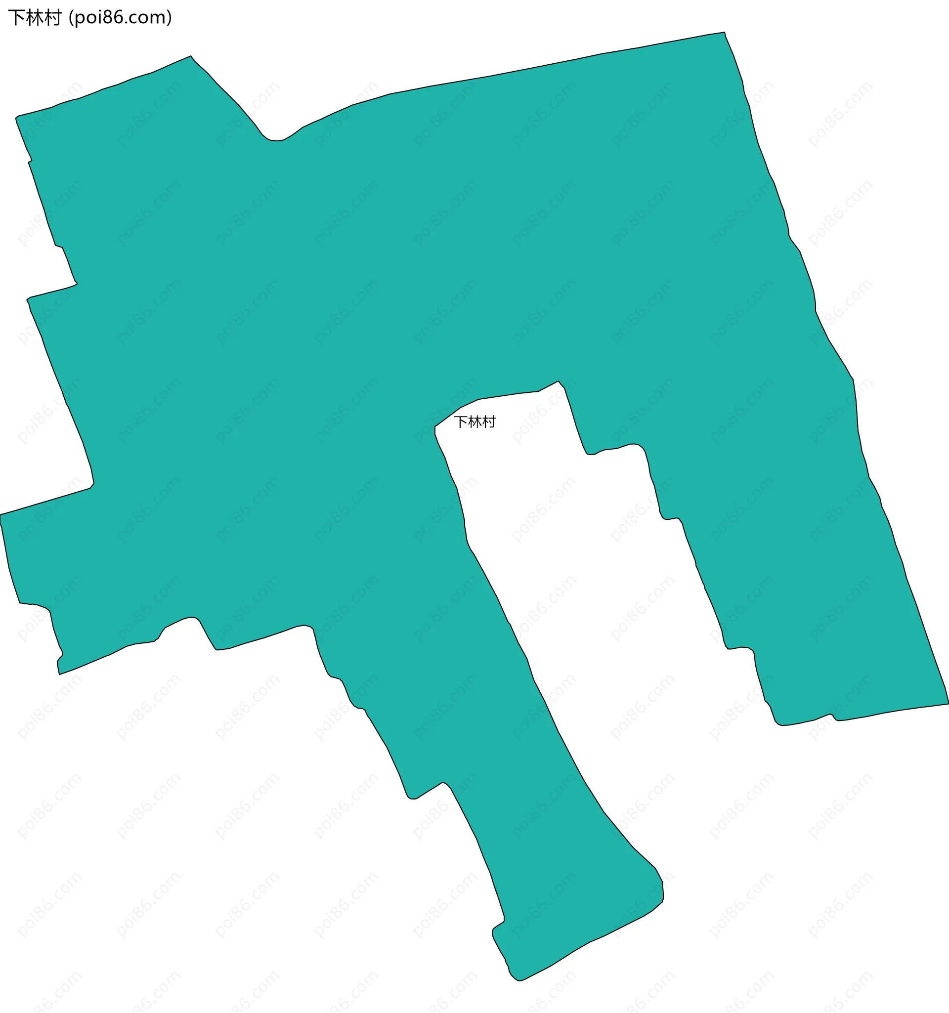 下林村边界地图