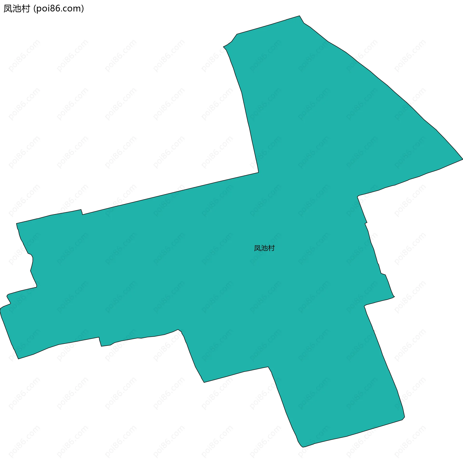 凤池村边界地图