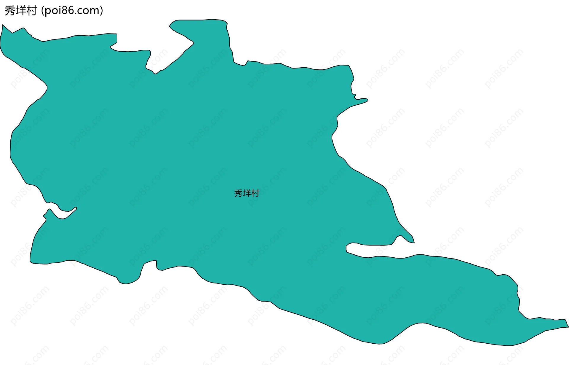 秀垟村边界地图