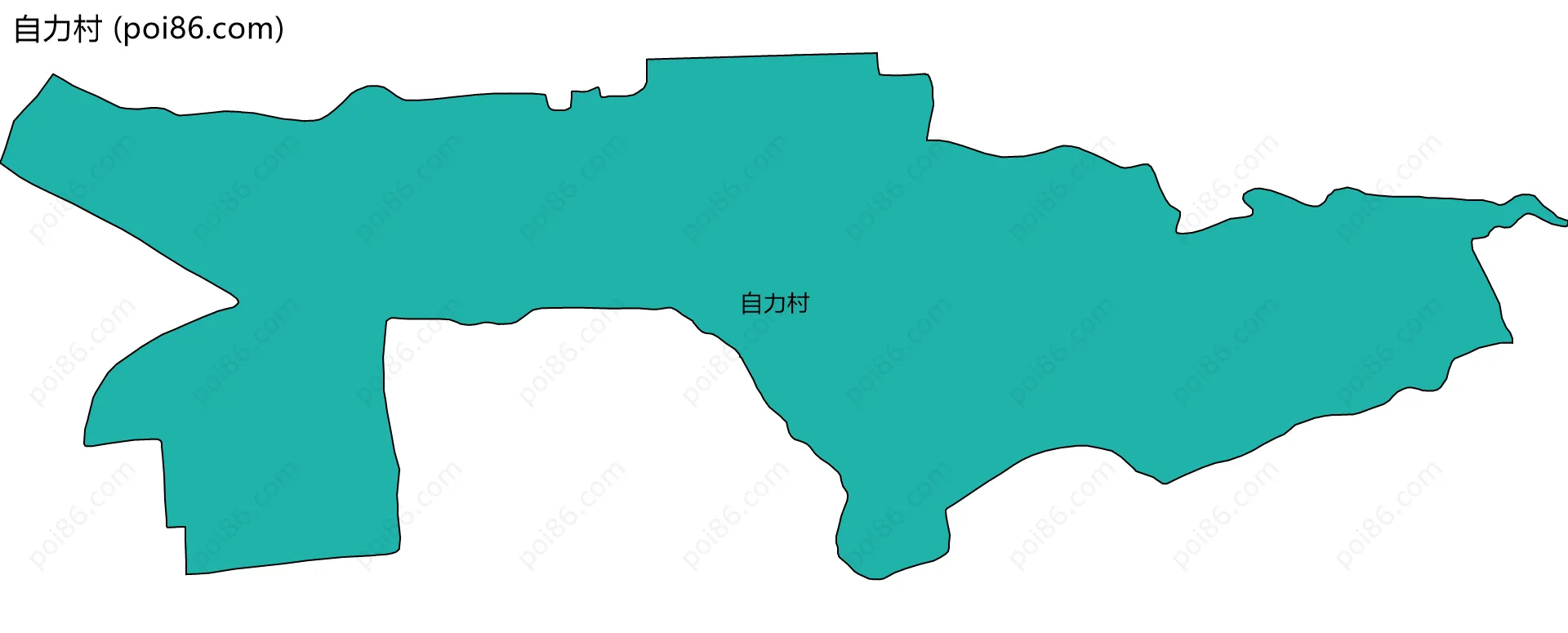 自力村边界地图