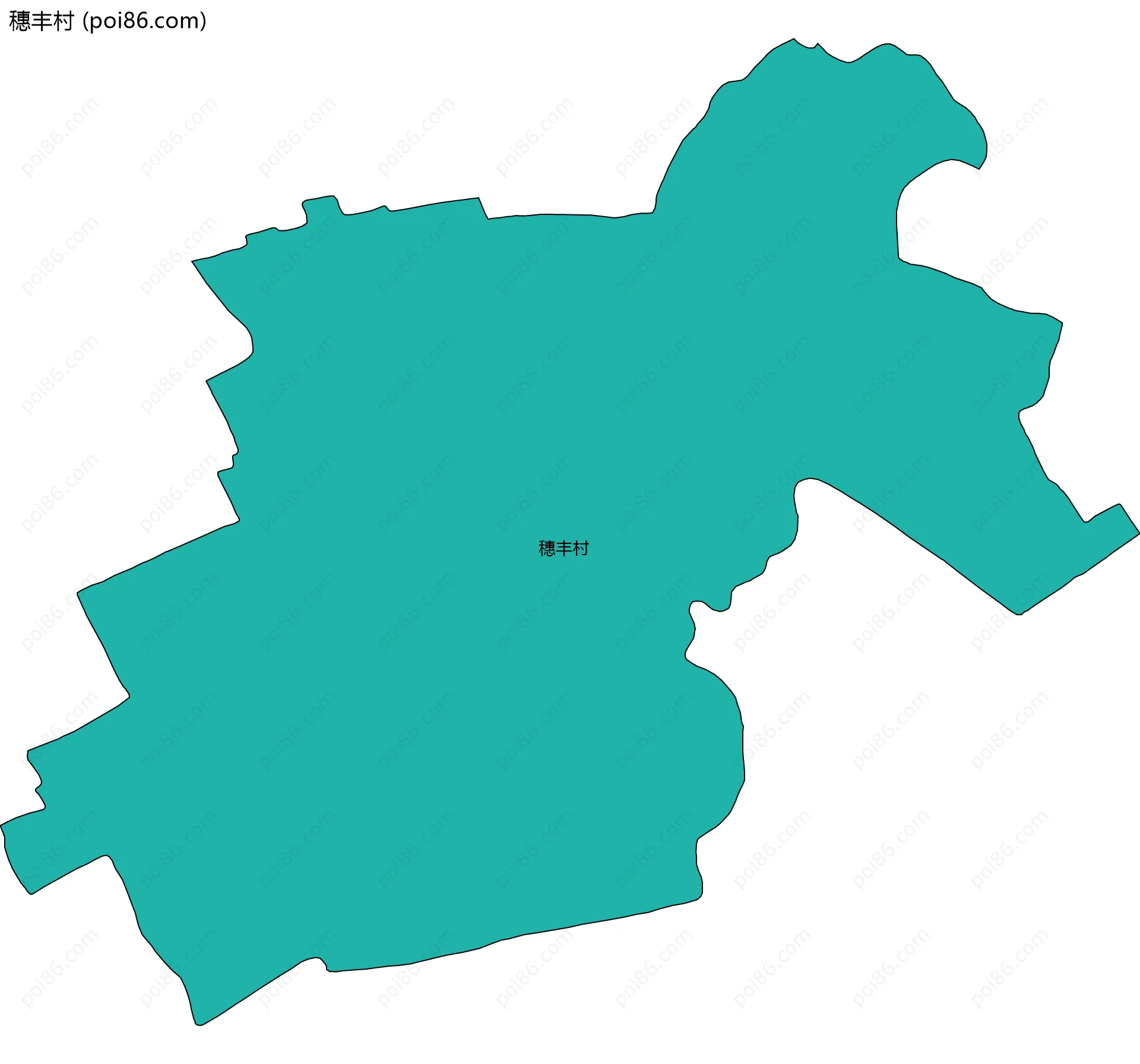 穗丰村边界地图