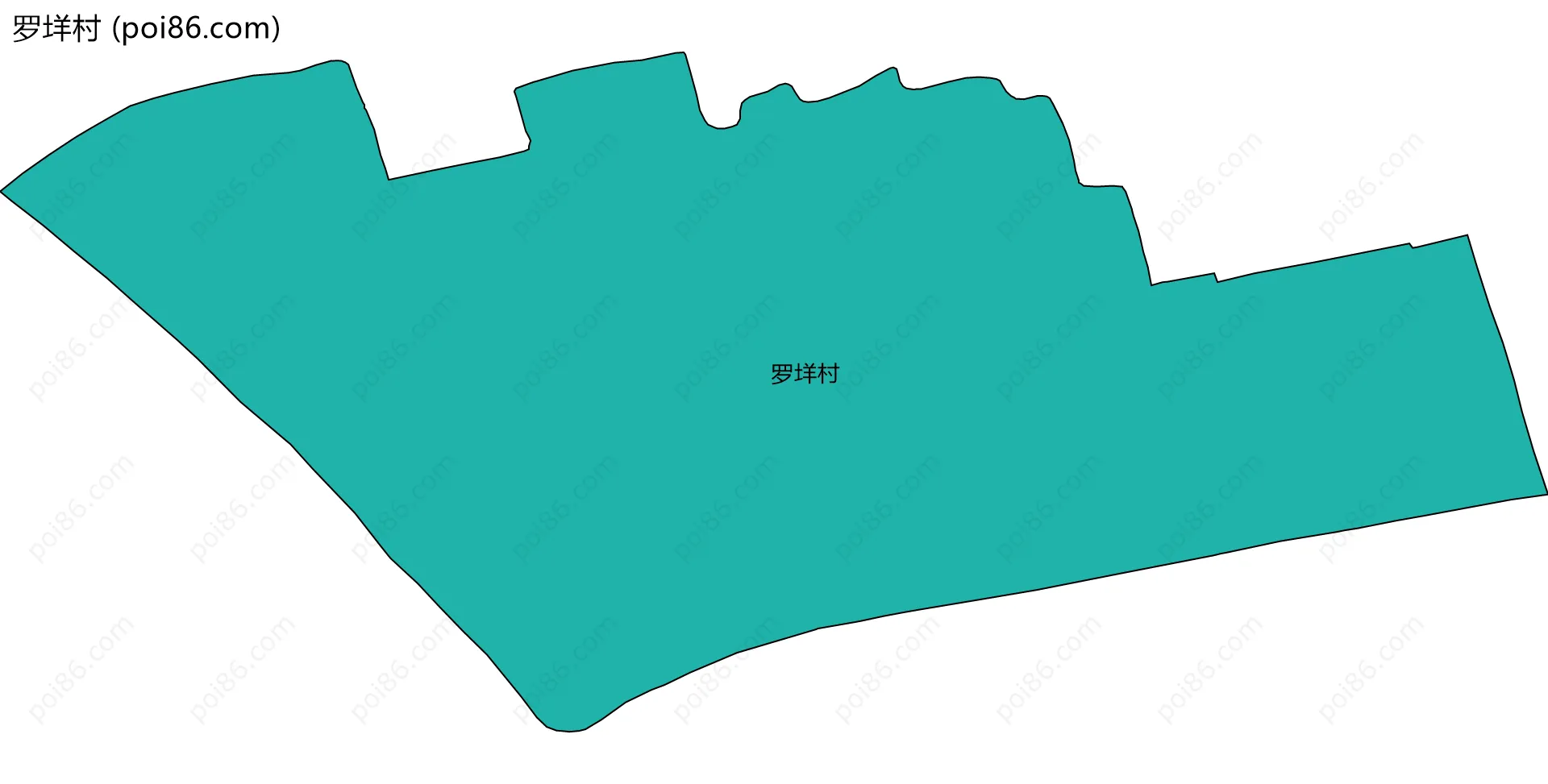 罗垟村边界地图