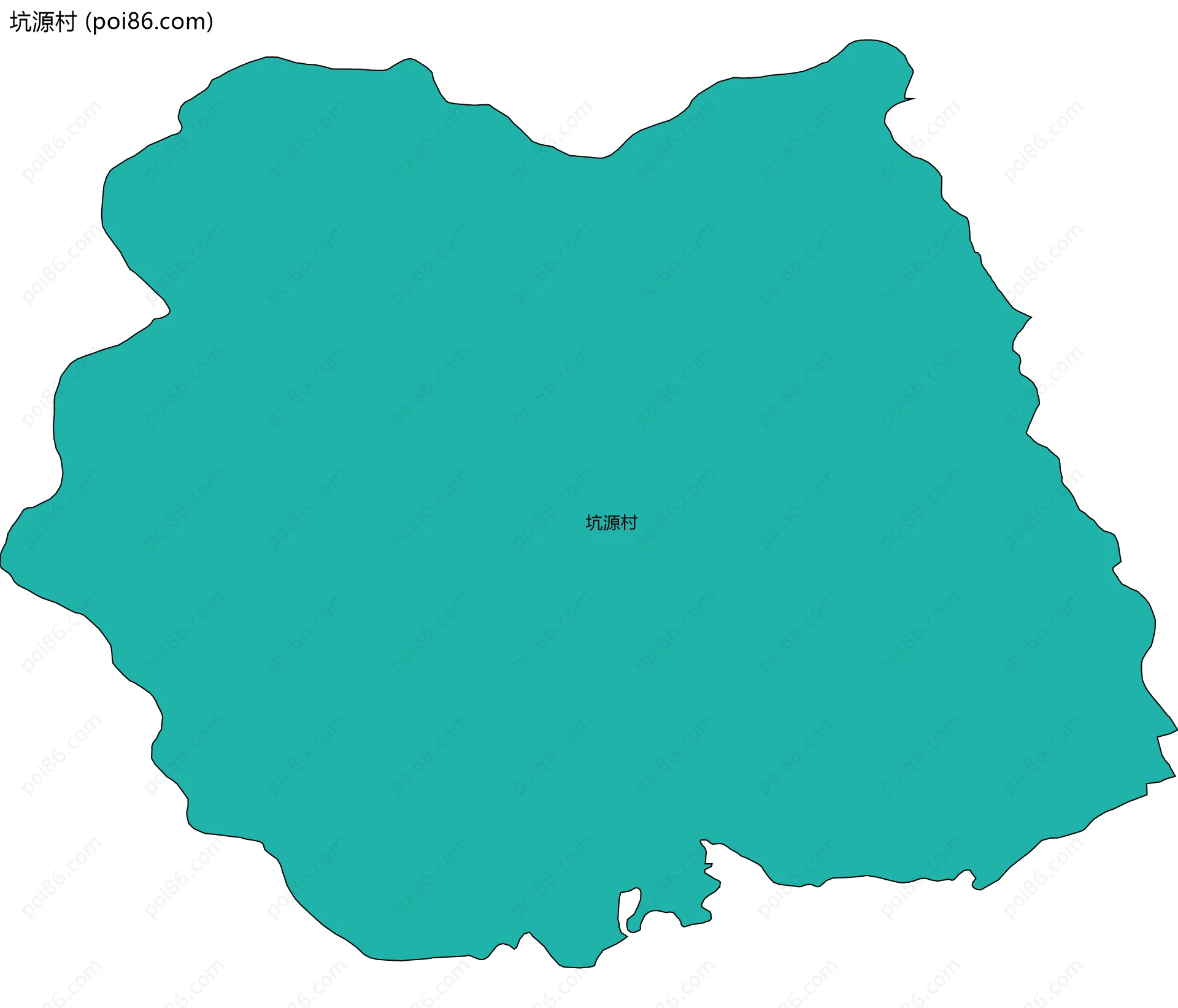 坑源村边界地图
