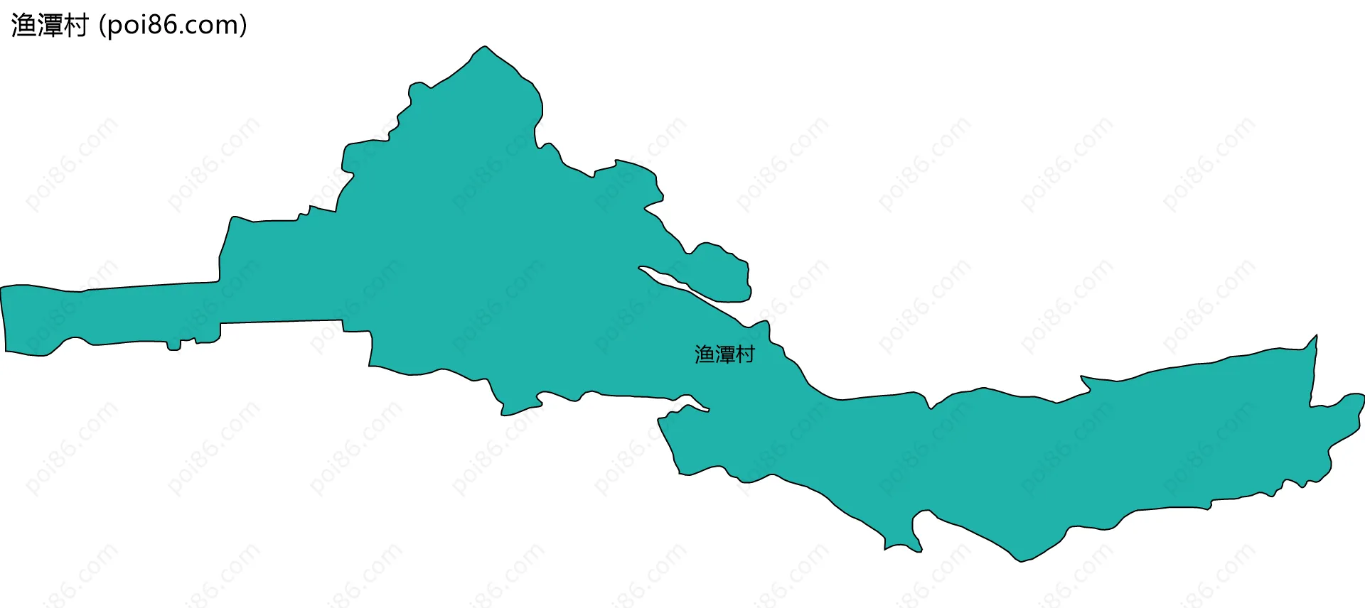 渔潭村边界地图