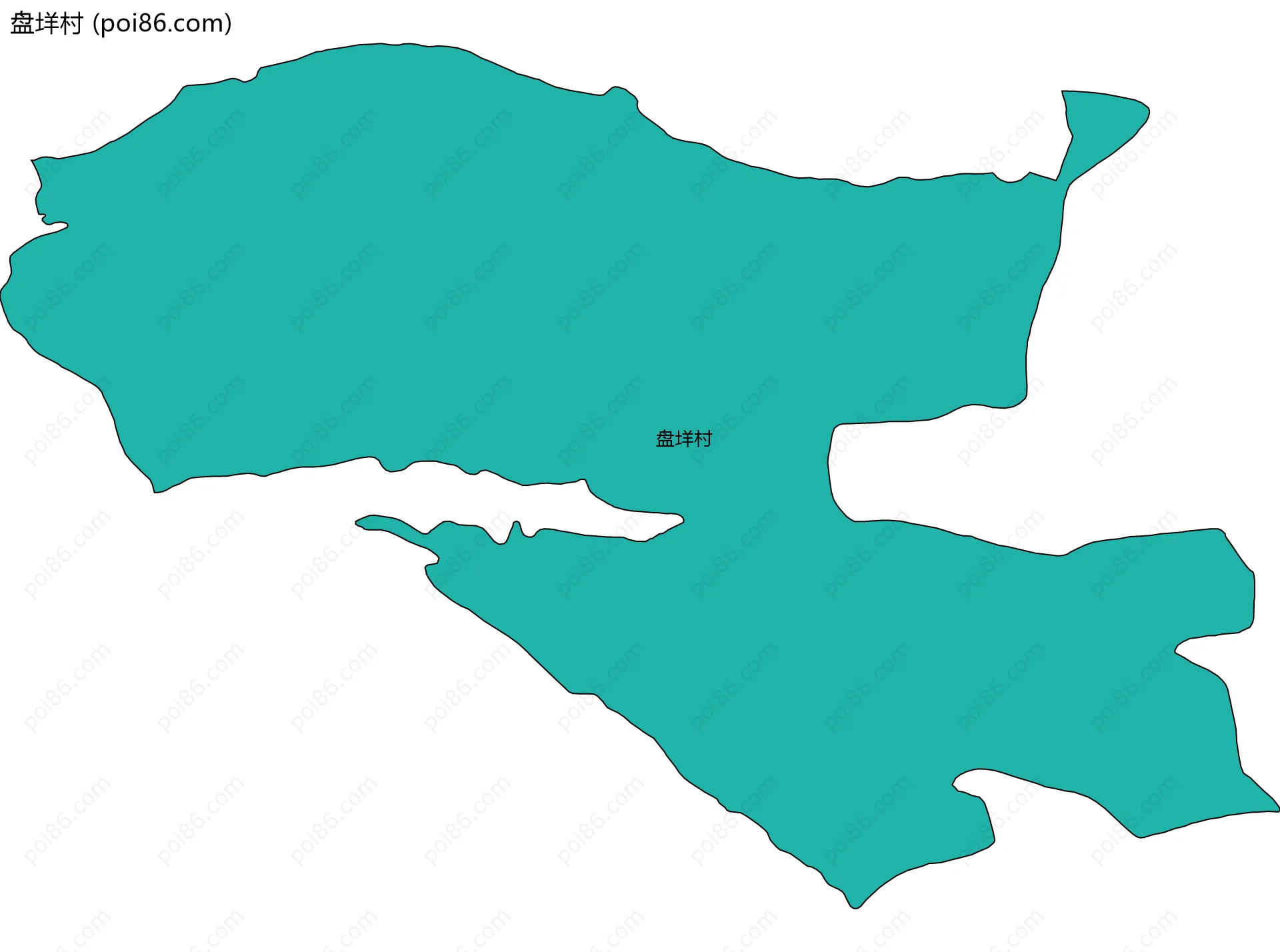 盘垟村边界地图
