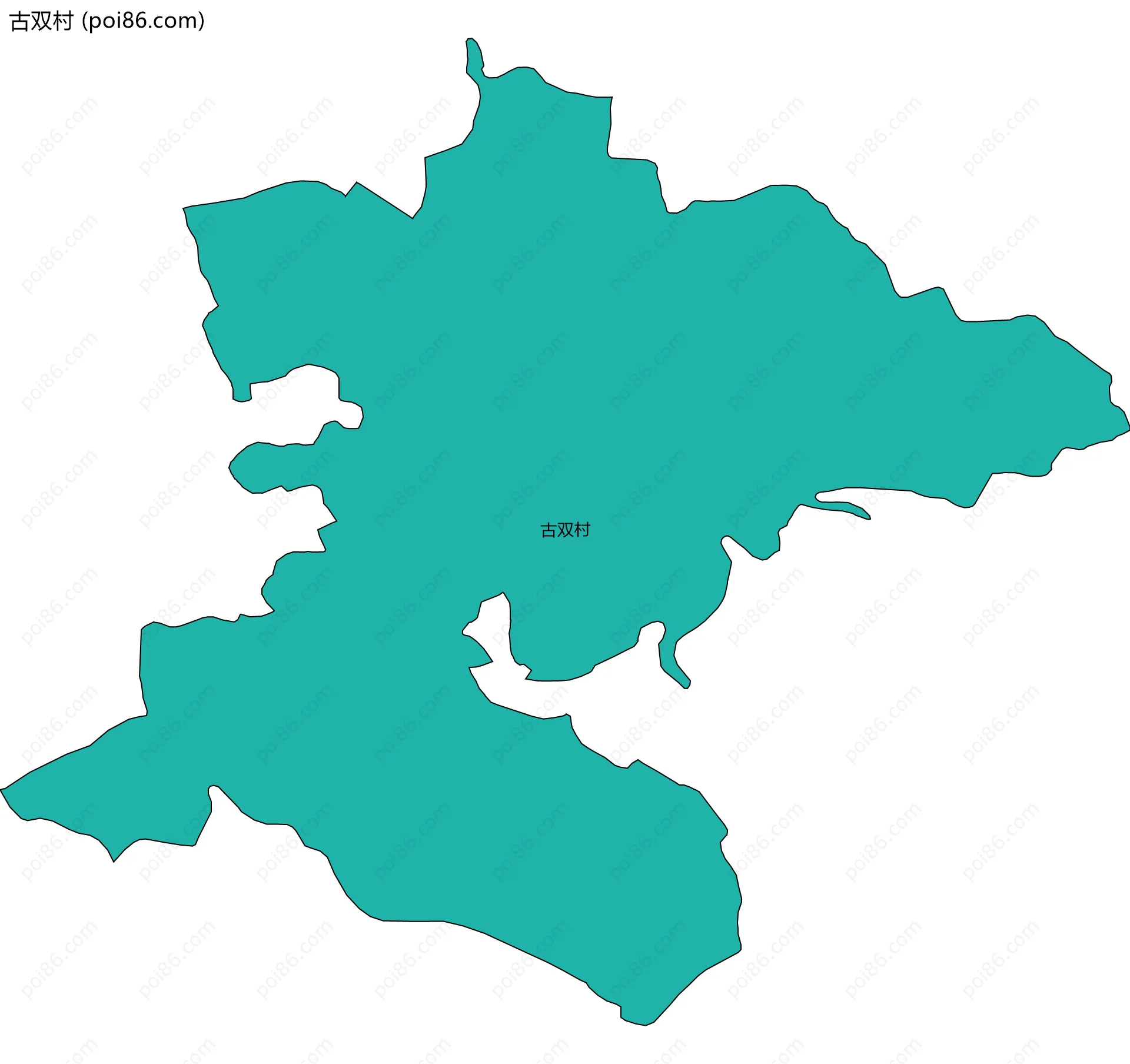 古双村边界地图