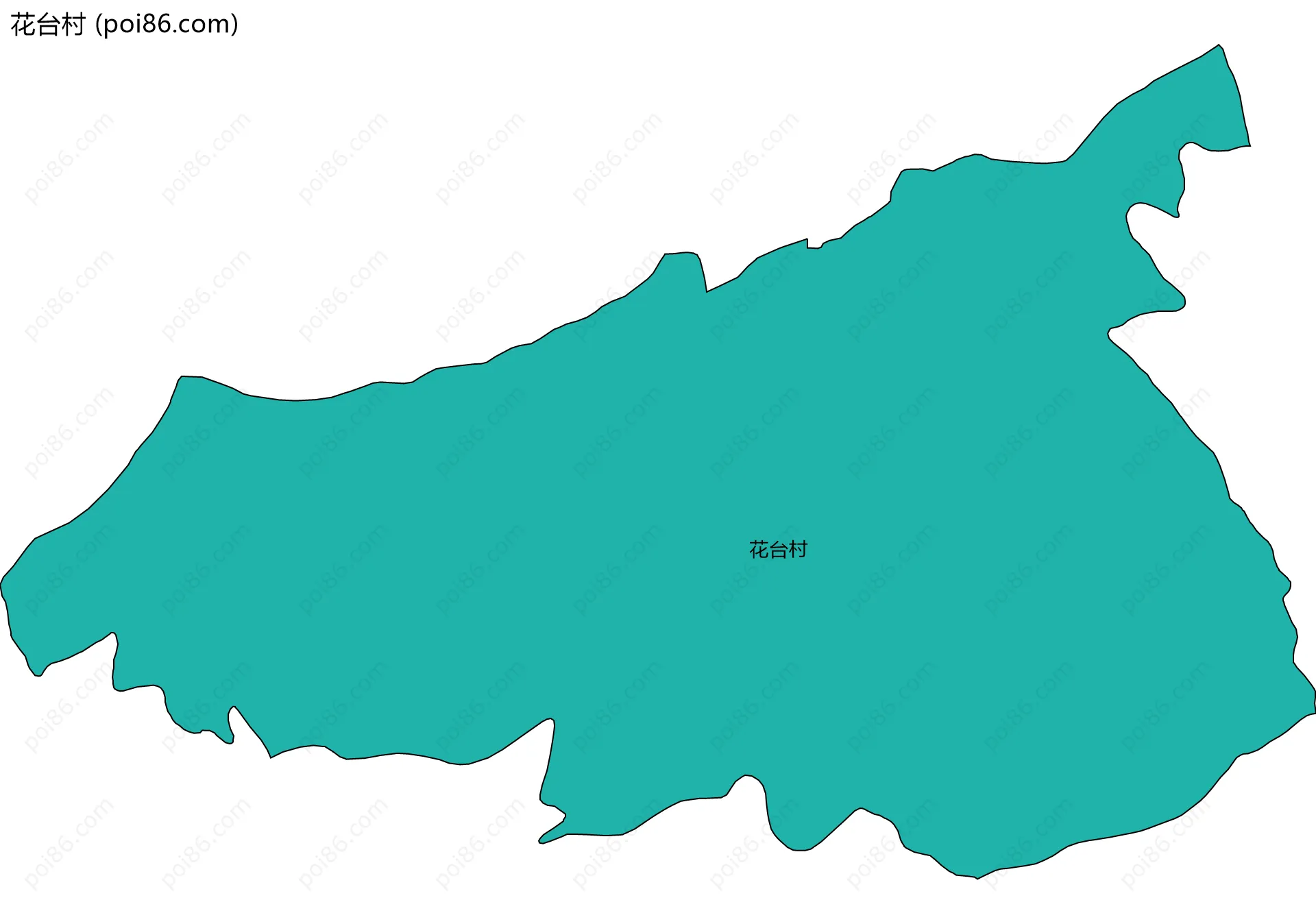 花台村边界地图