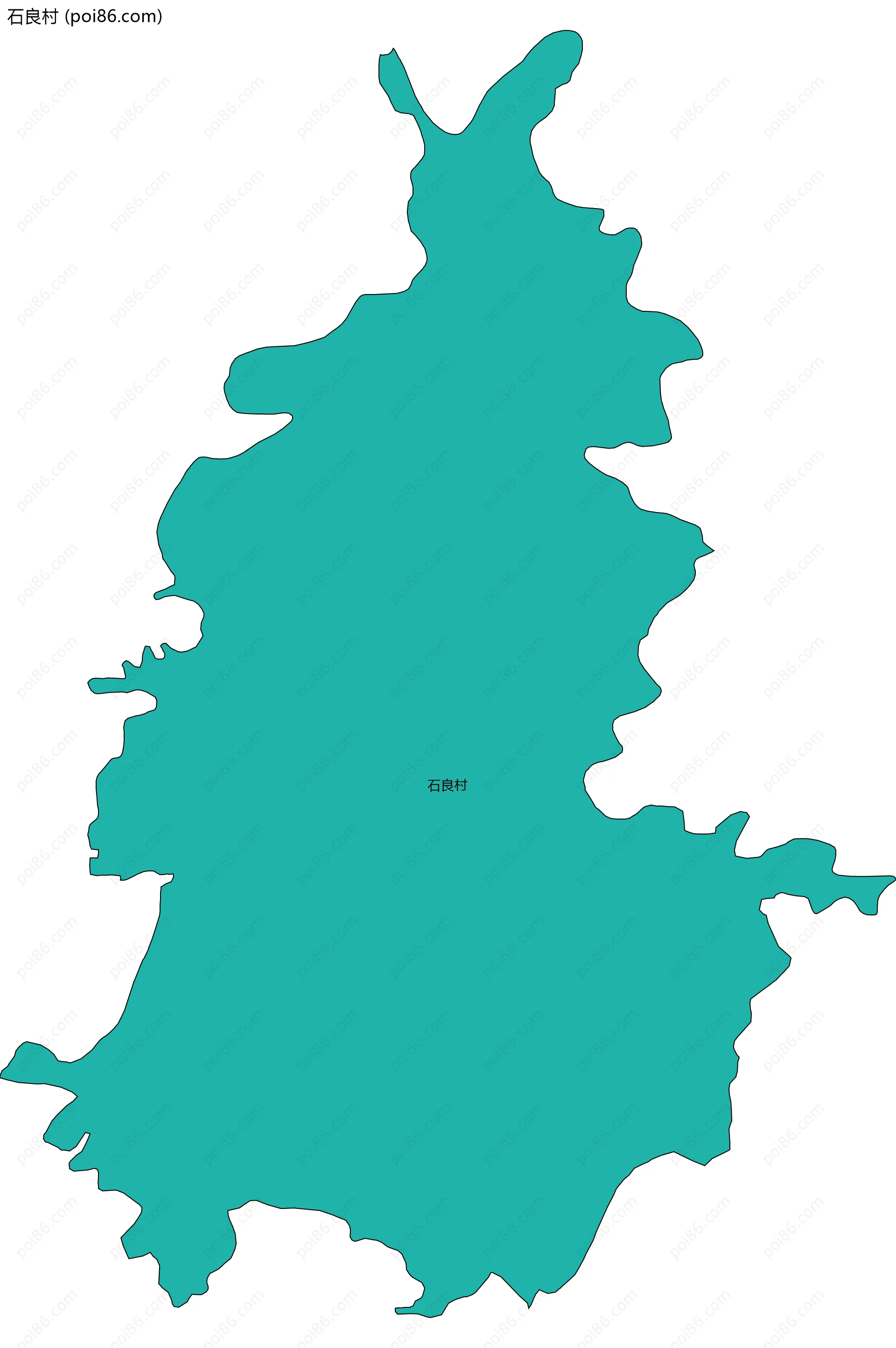 石良村边界地图