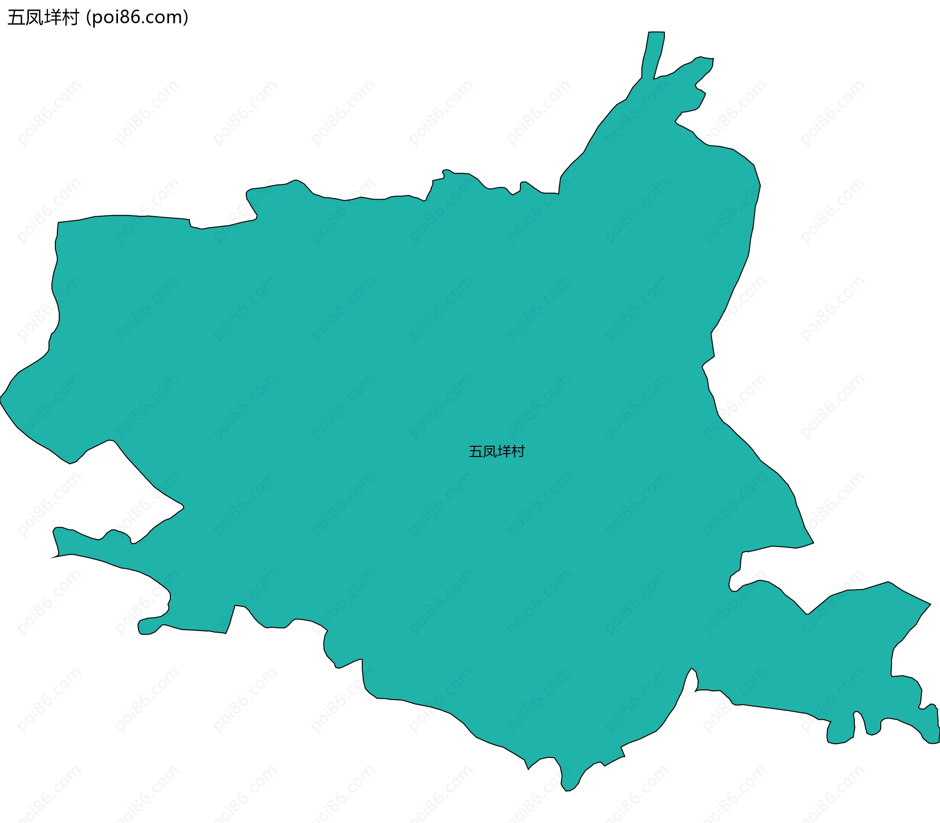 五凤垟村边界地图