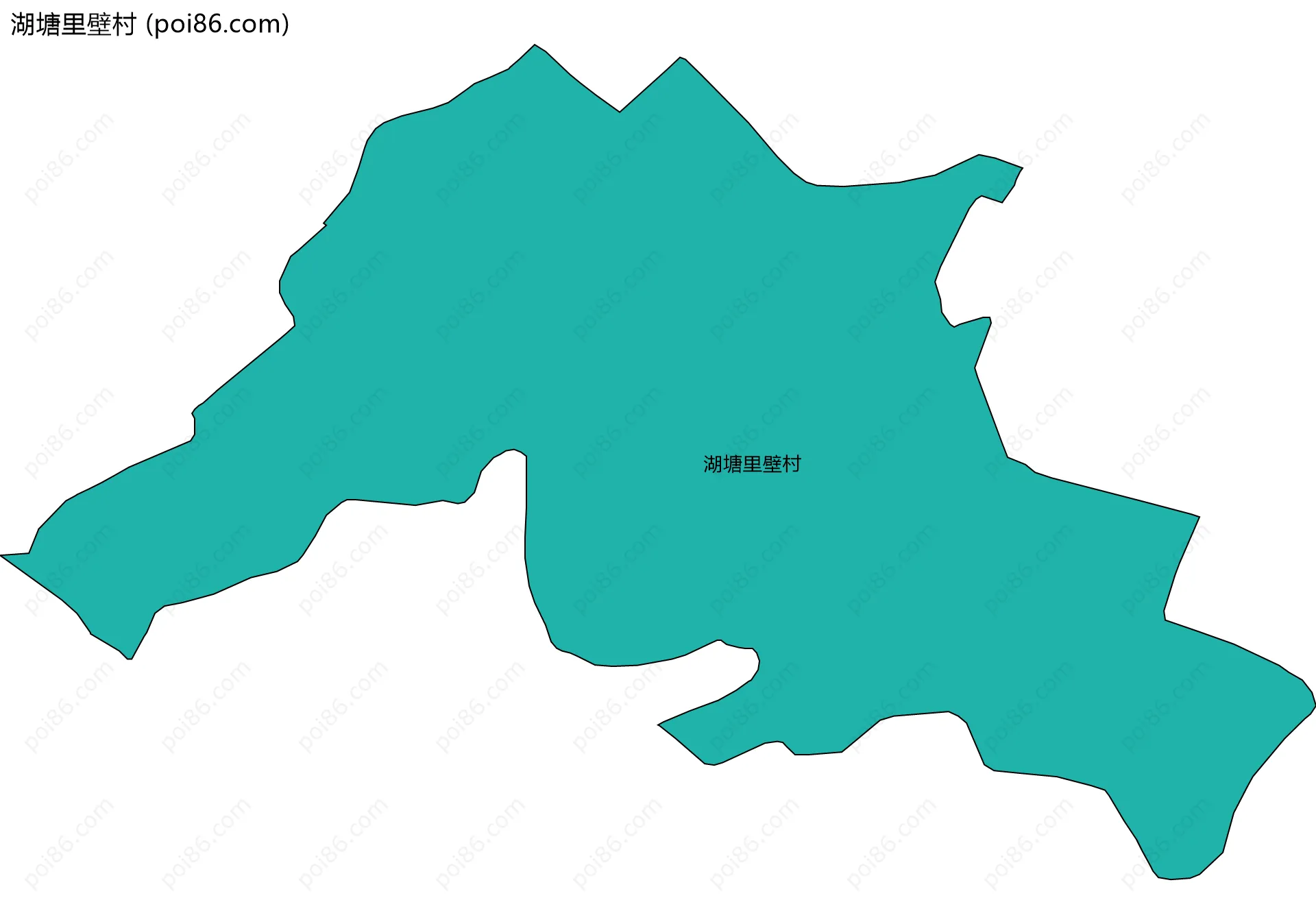 湖塘里壁村边界地图