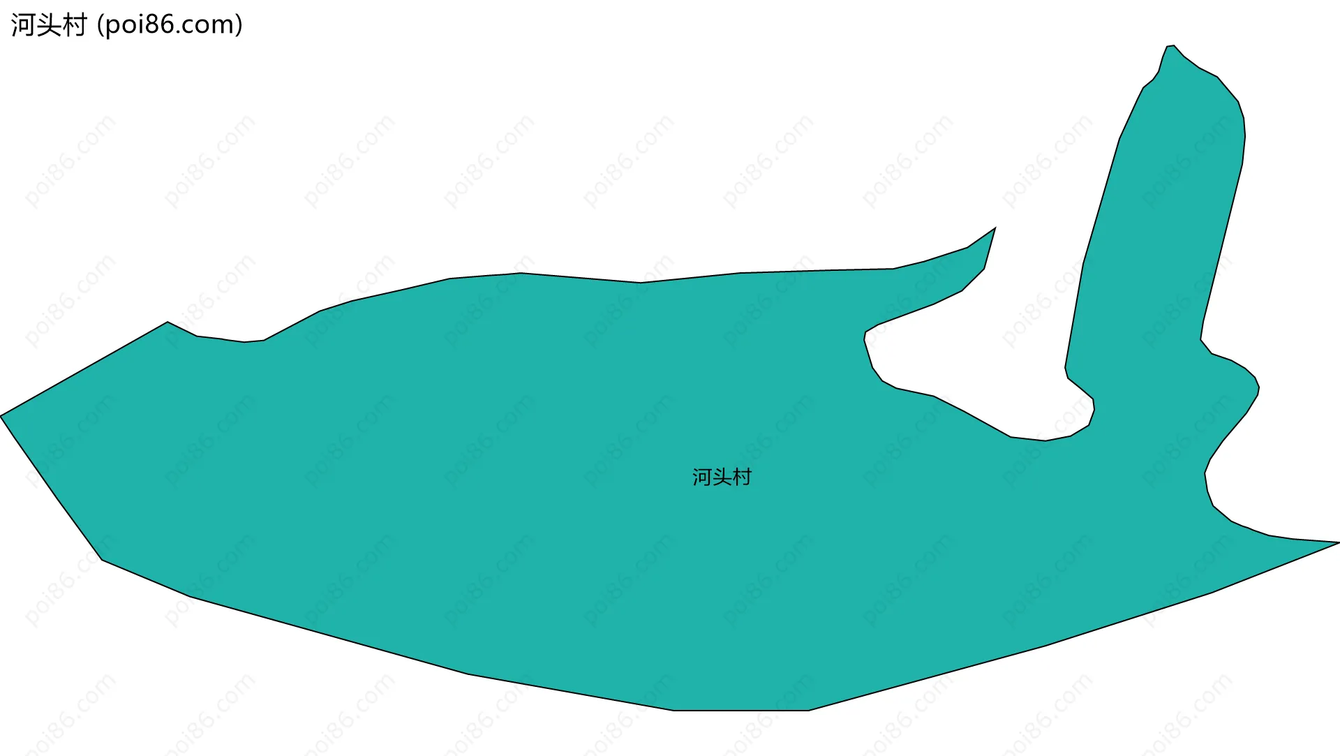 河头村边界地图