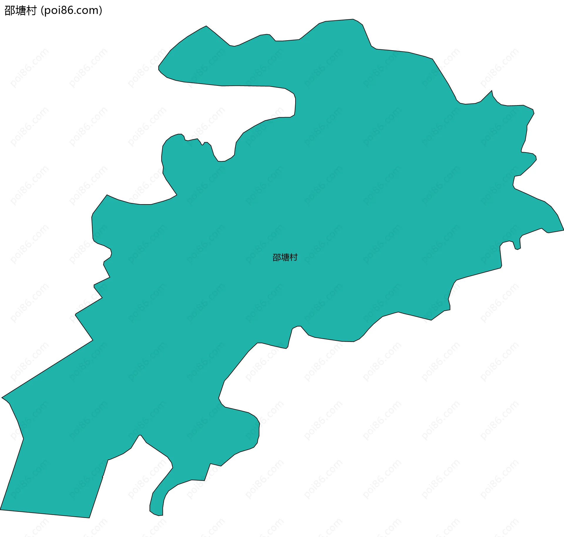 邵塘村边界地图