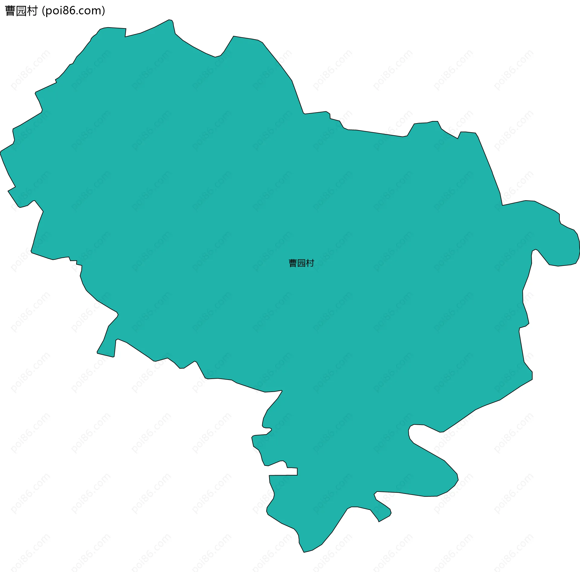 曹园村边界地图