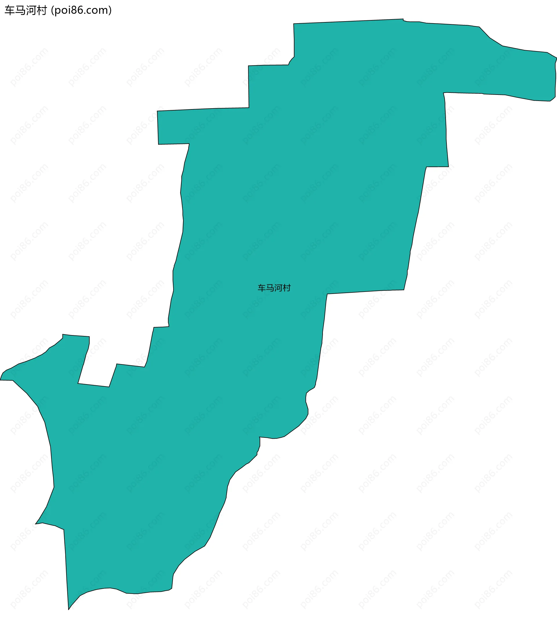 车马河村边界地图