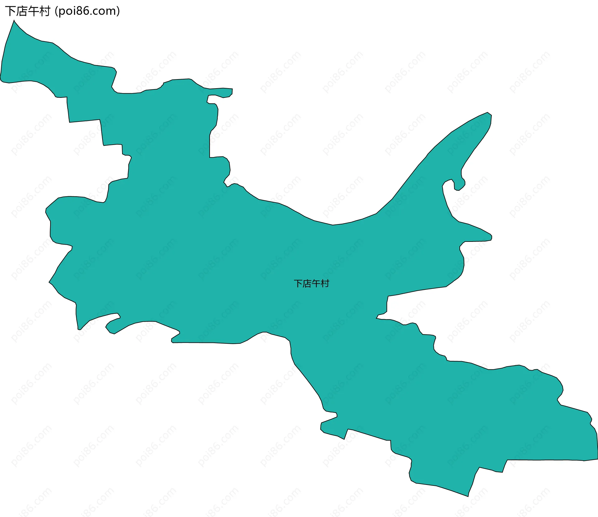 下店午村边界地图