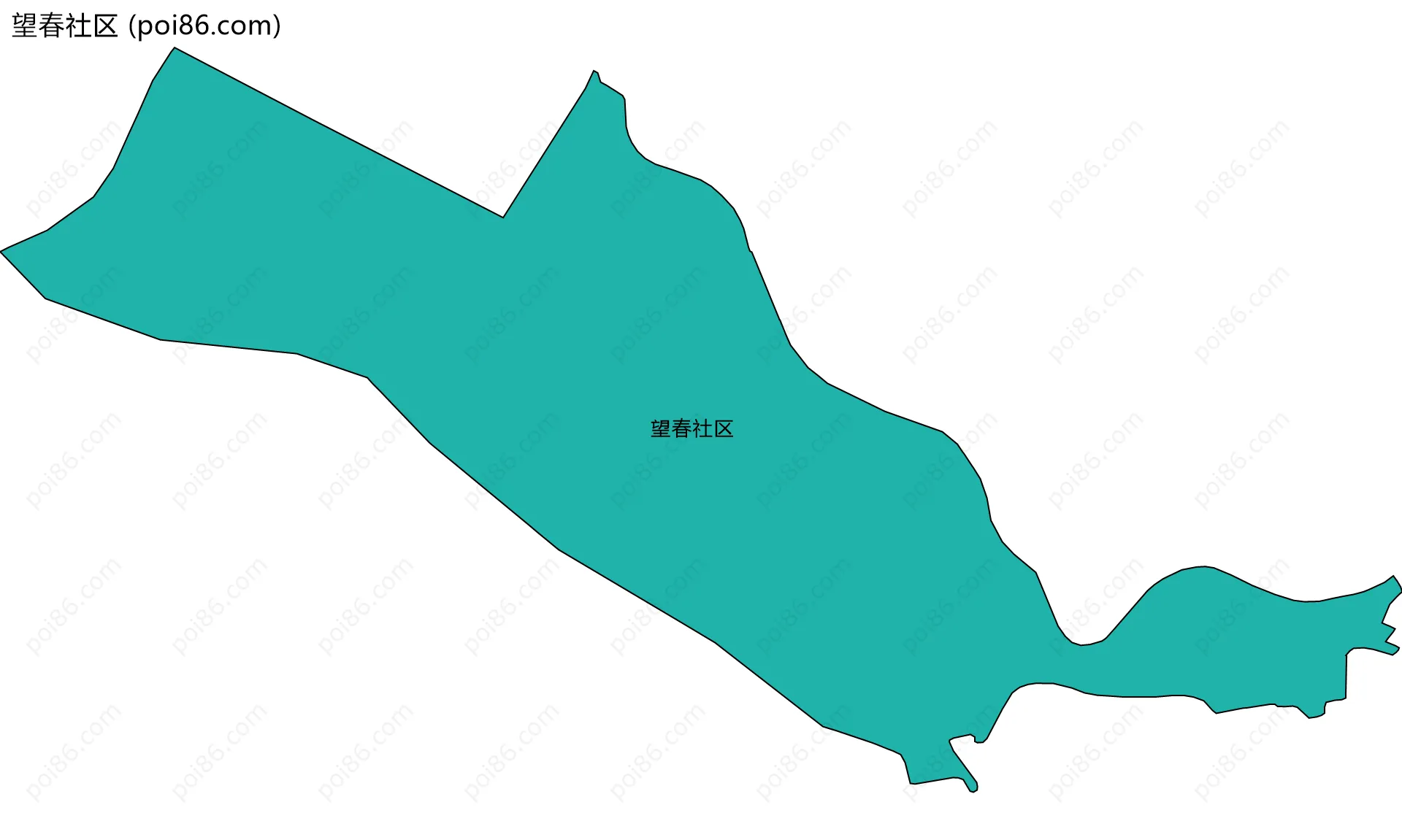 望春社区边界地图