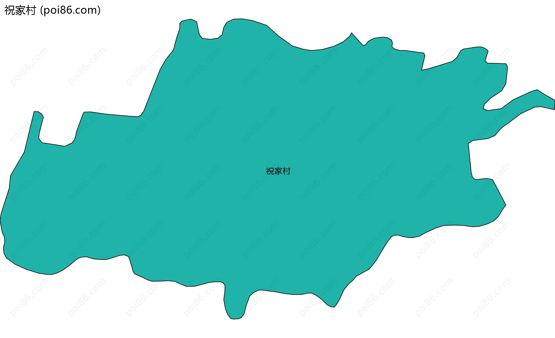 祝家村边界地图