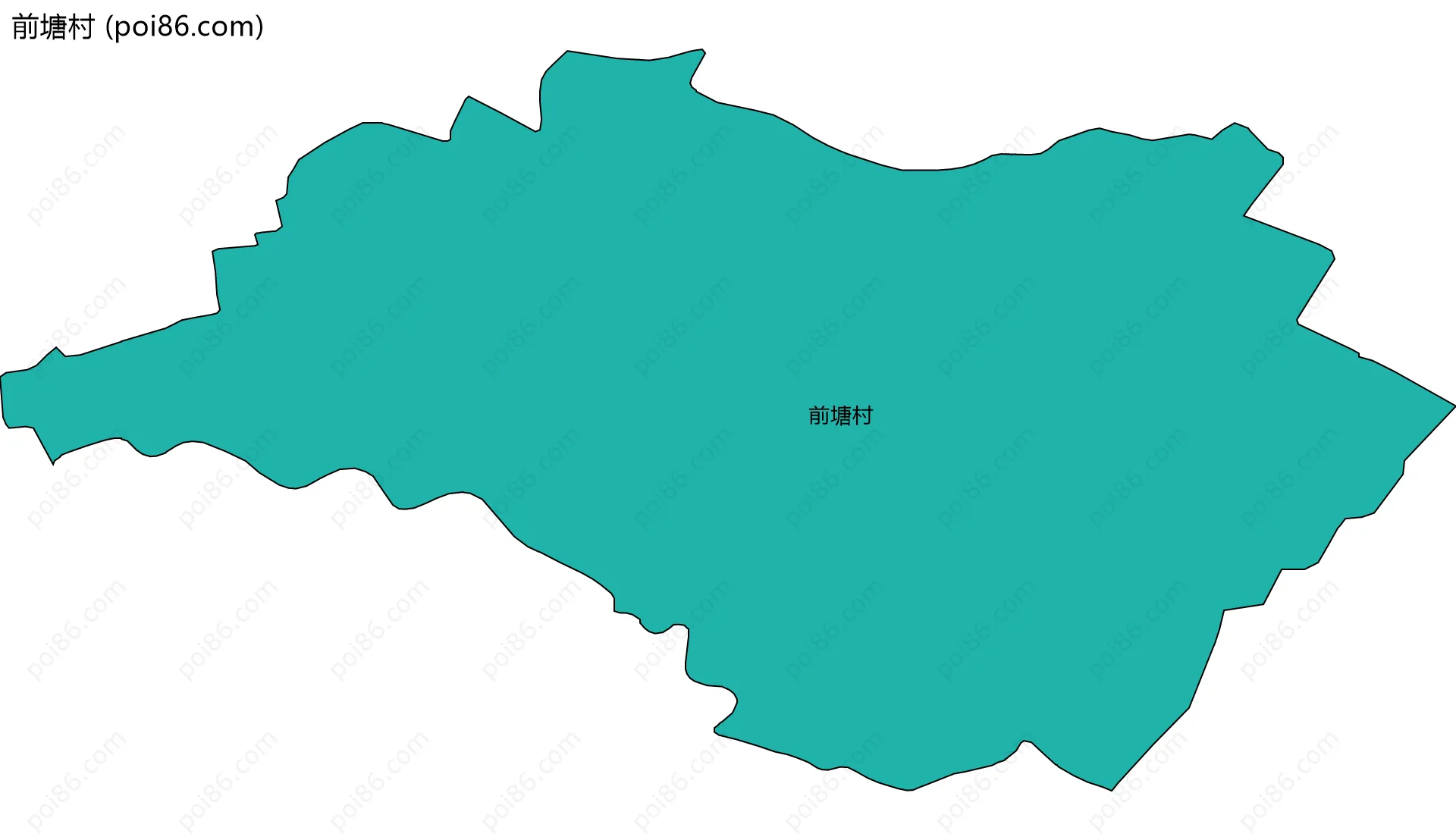 前塘村边界地图