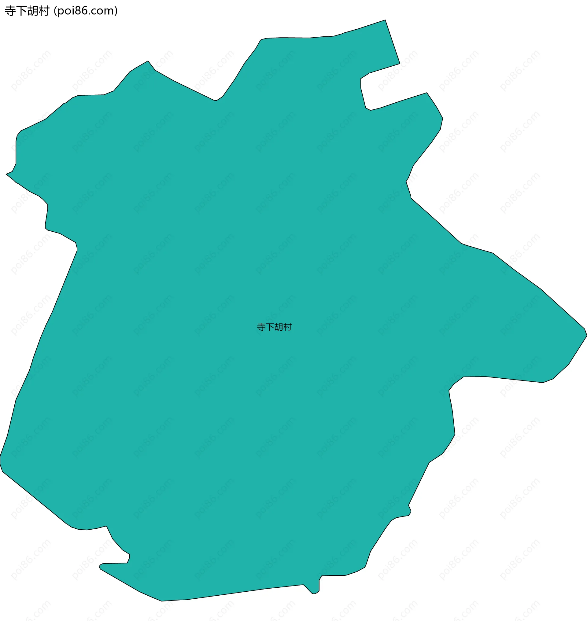 寺下胡村边界地图