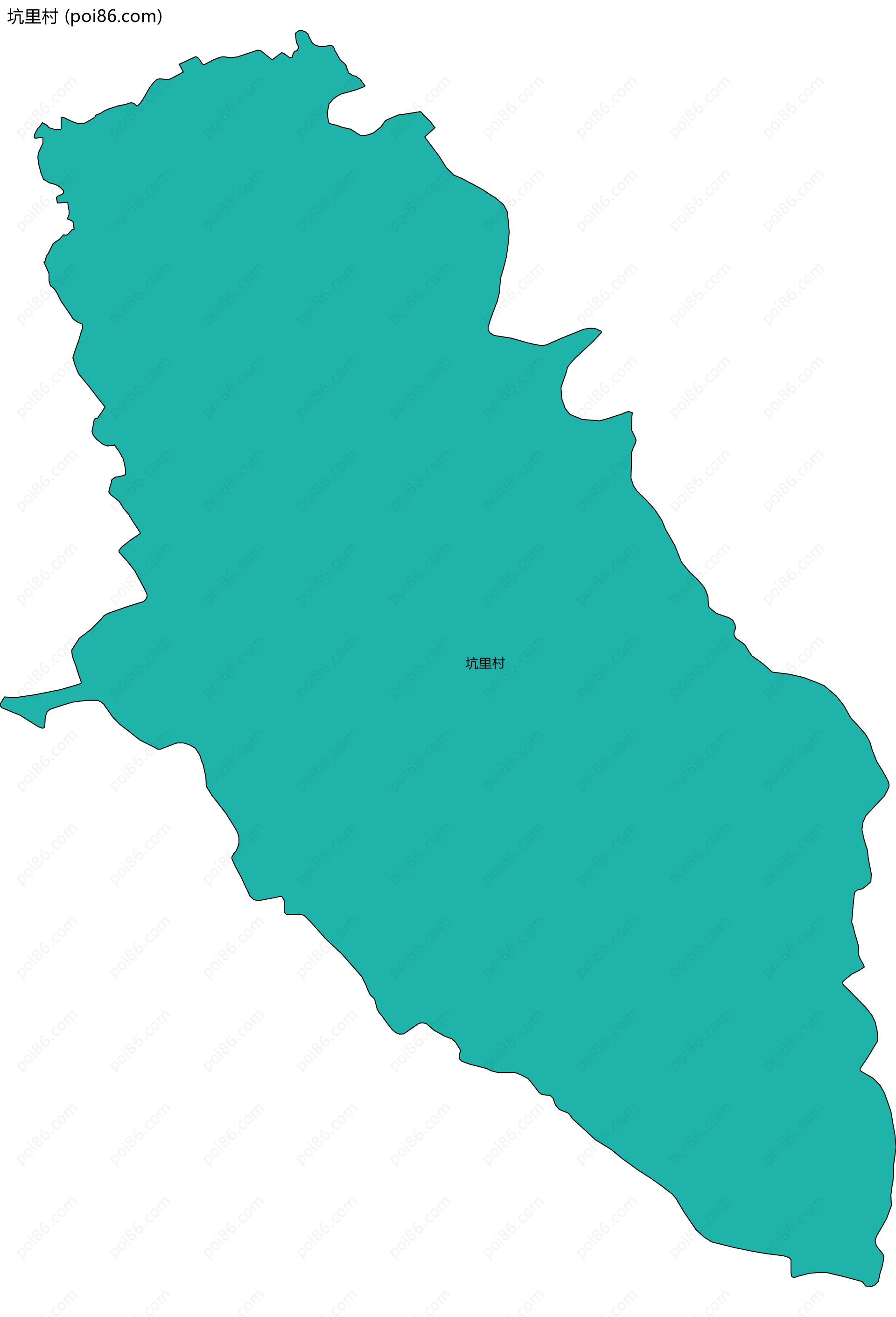 坑里村边界地图