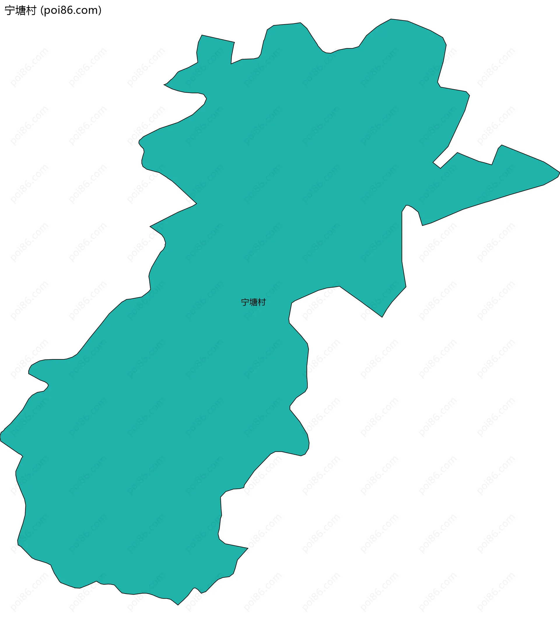 宁塘村边界地图