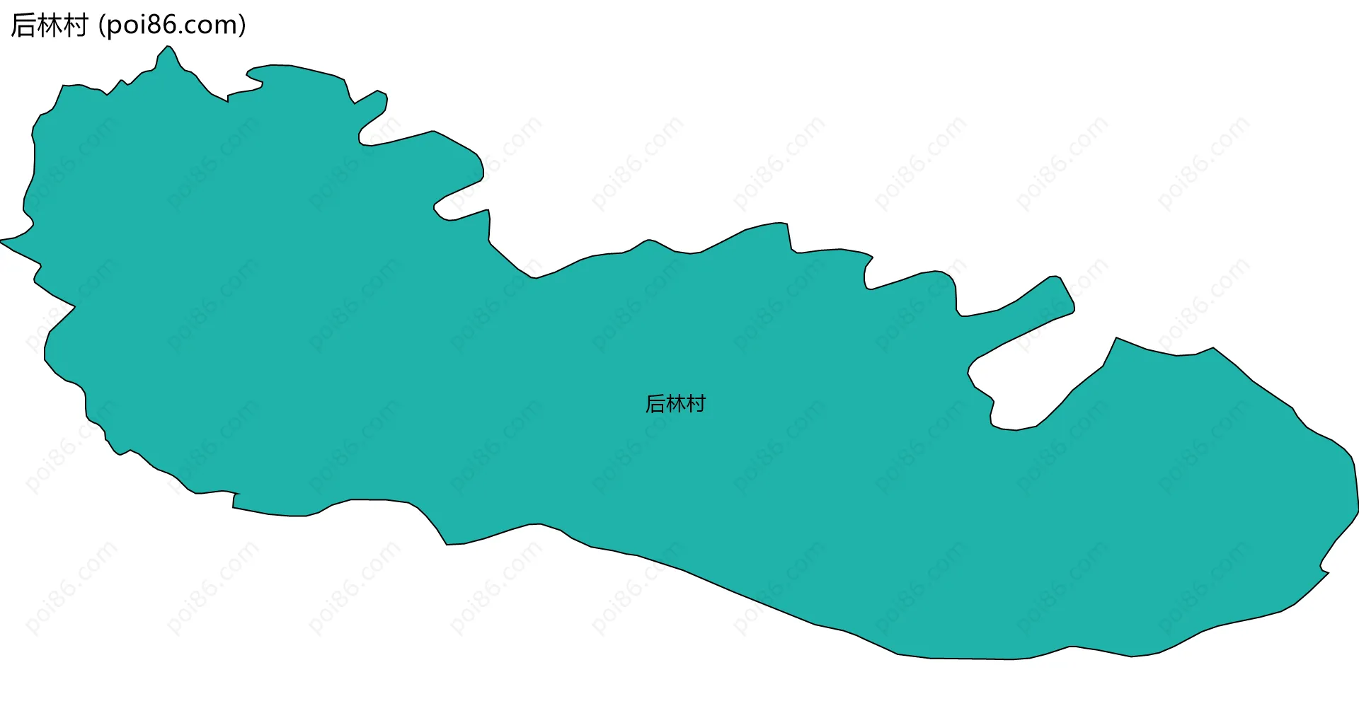后林村边界地图