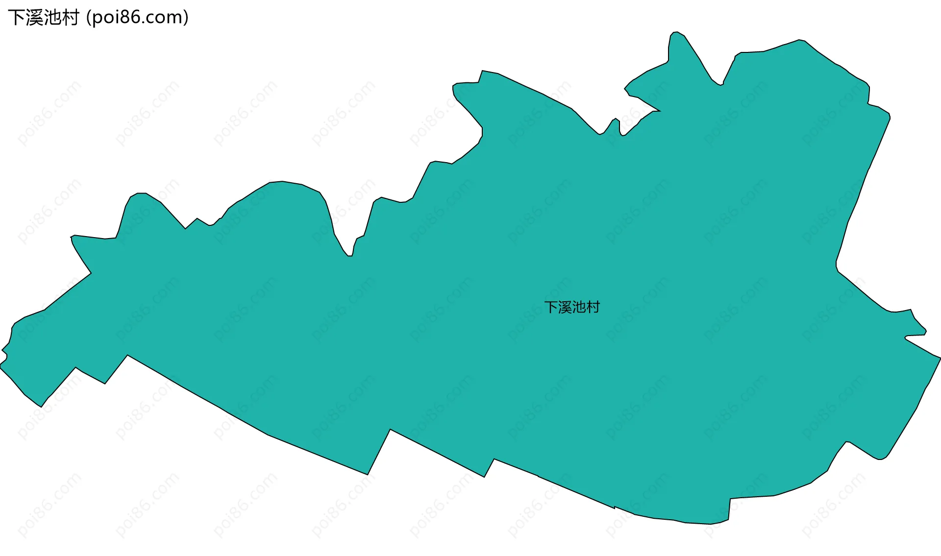 下溪池村边界地图