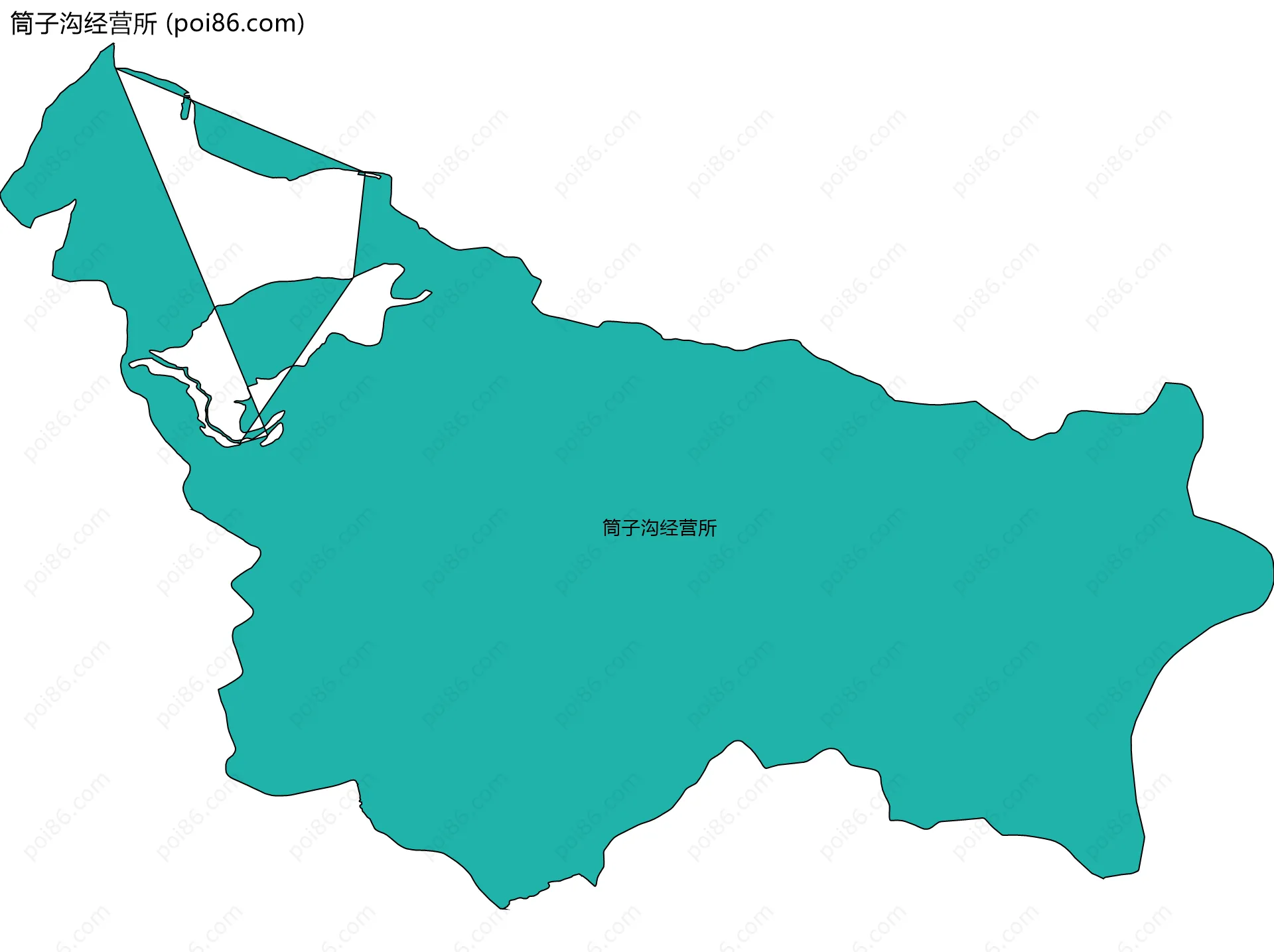 筒子沟经营所边界地图
