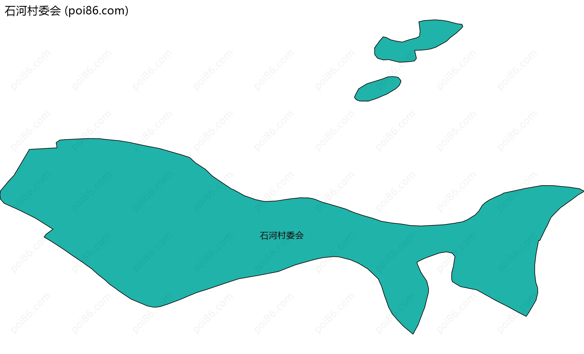 石河村委会边界地图