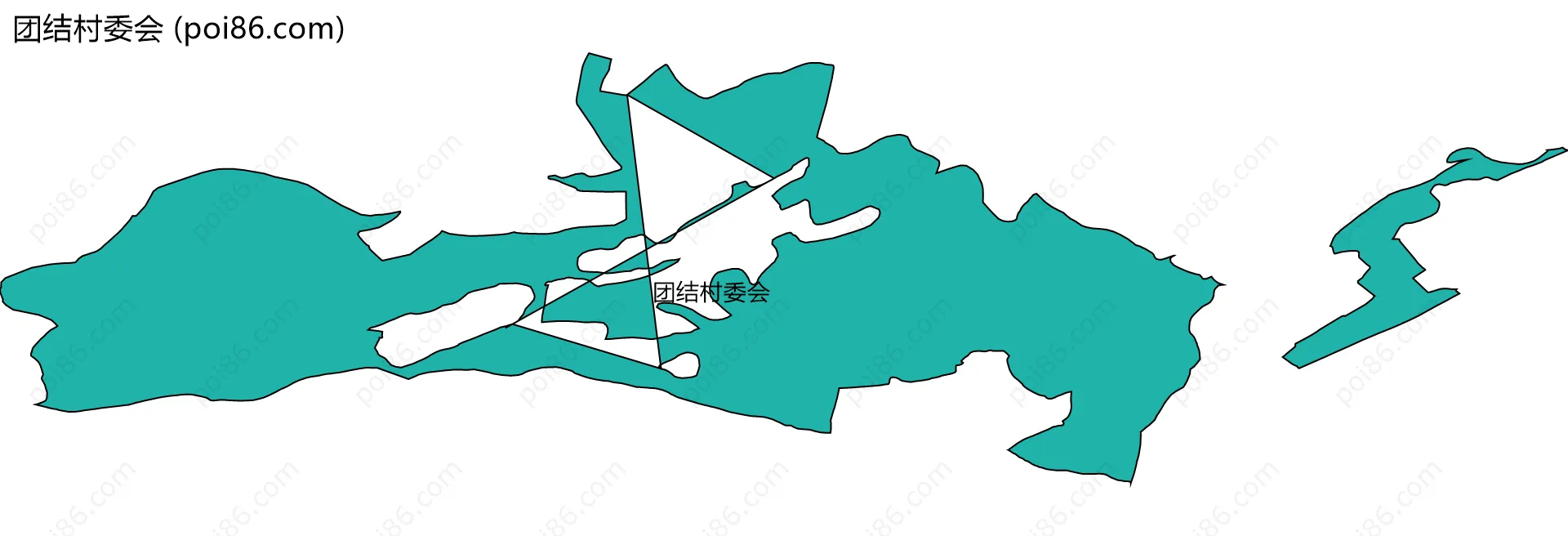 团结村委会边界地图