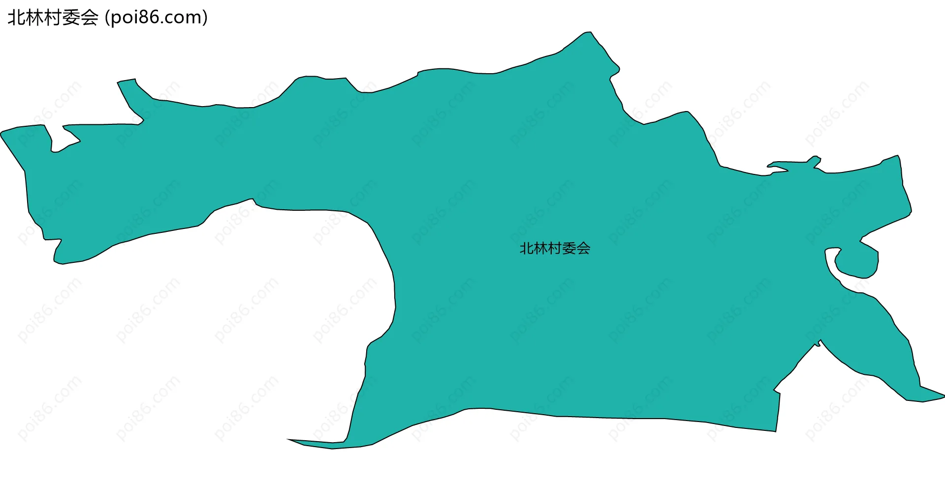 北林村委会边界地图