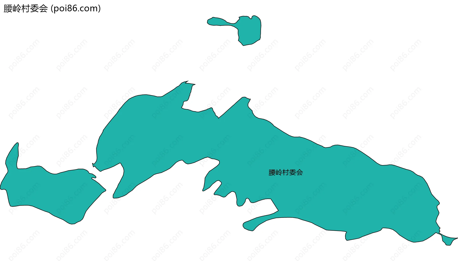 腰岭村委会边界地图