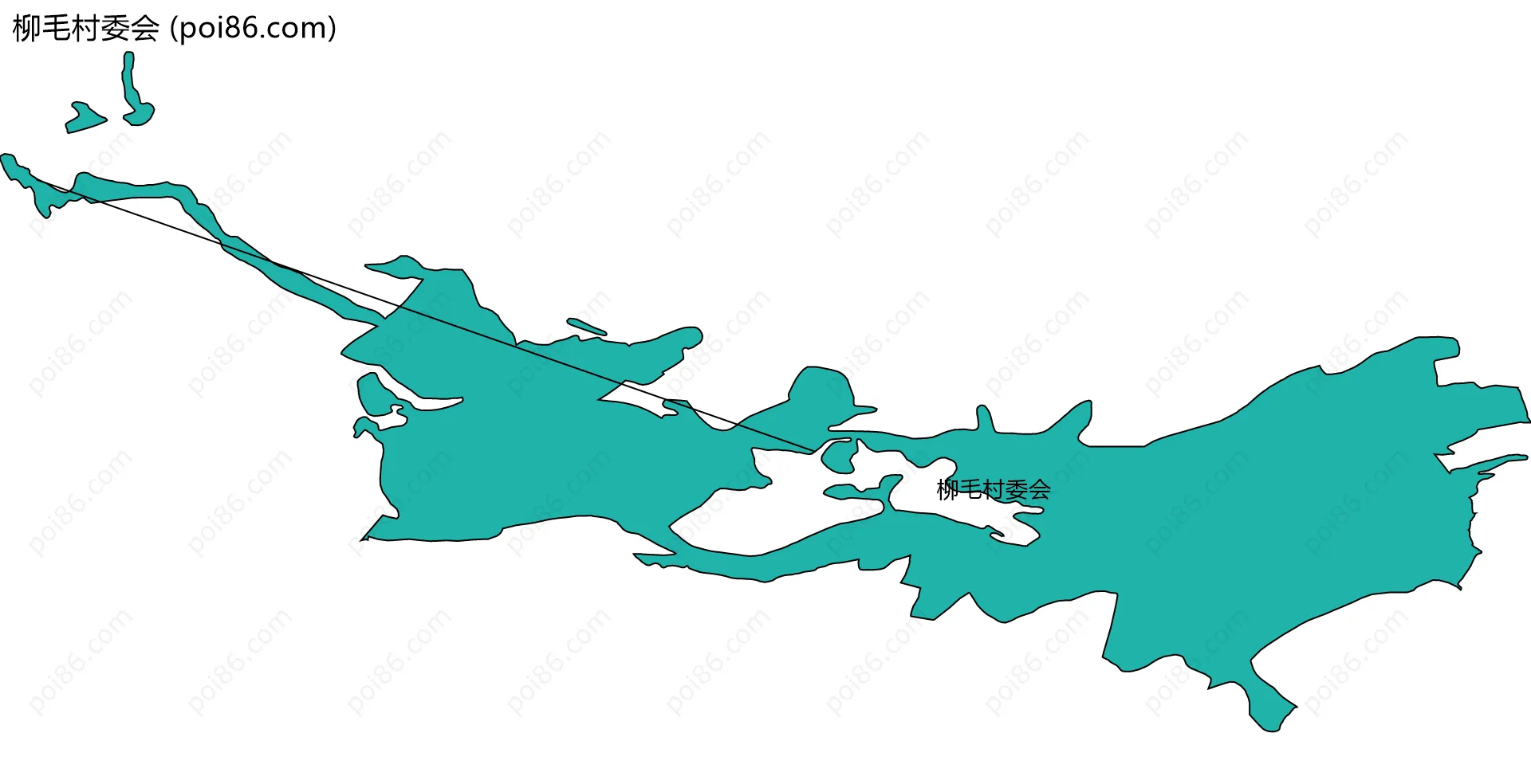 柳毛村委会边界地图