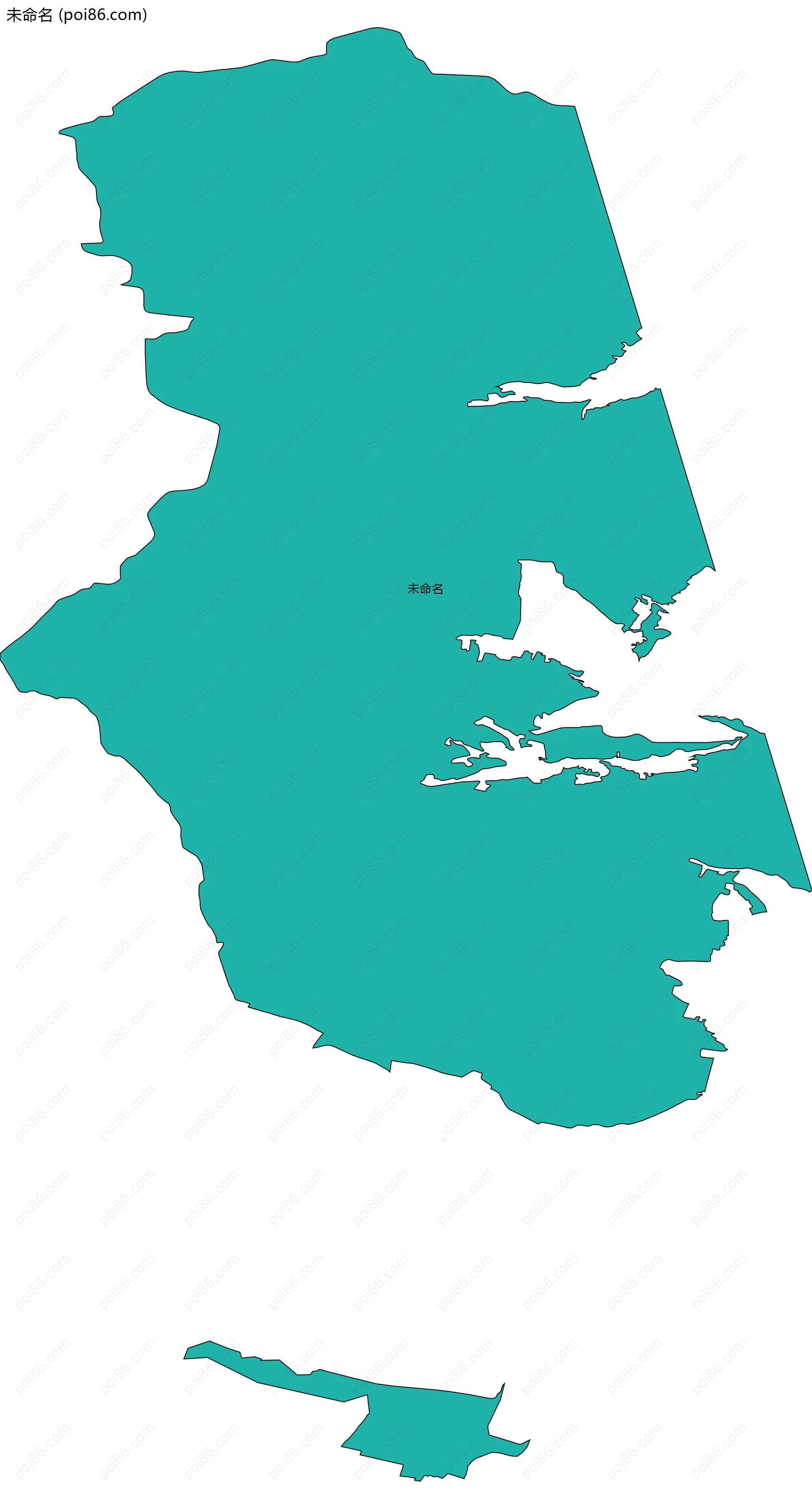 未命名边界地图