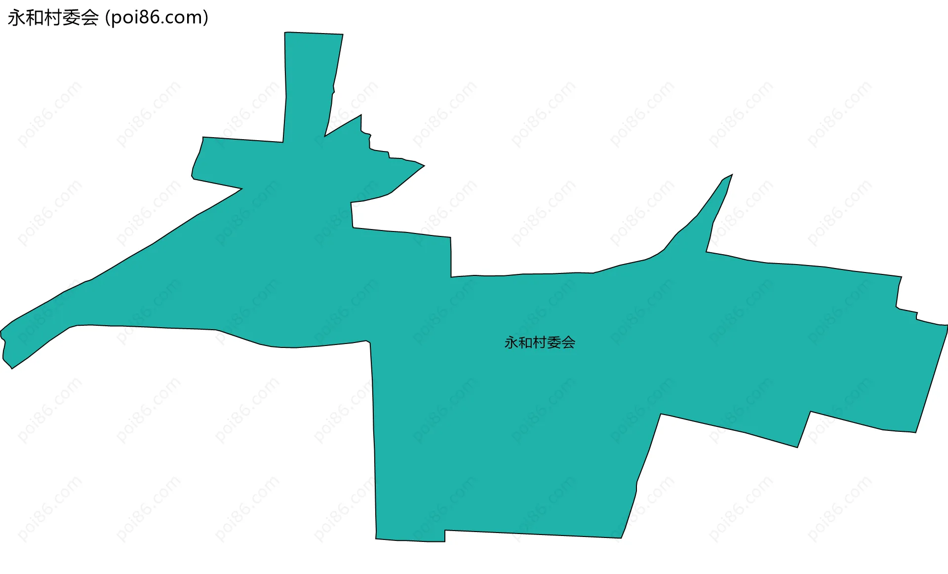 永和村委会边界地图