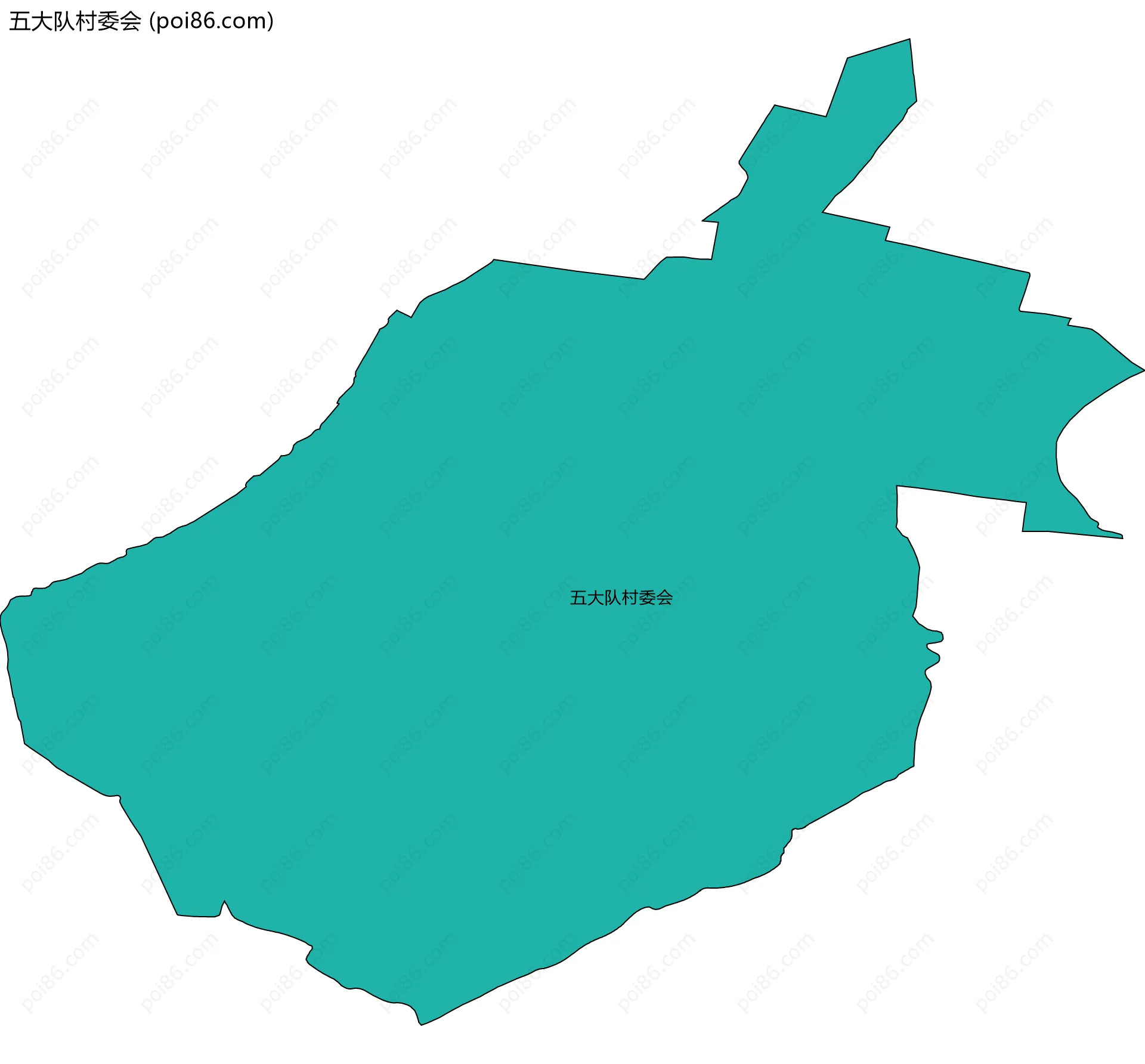 五大队村委会边界地图