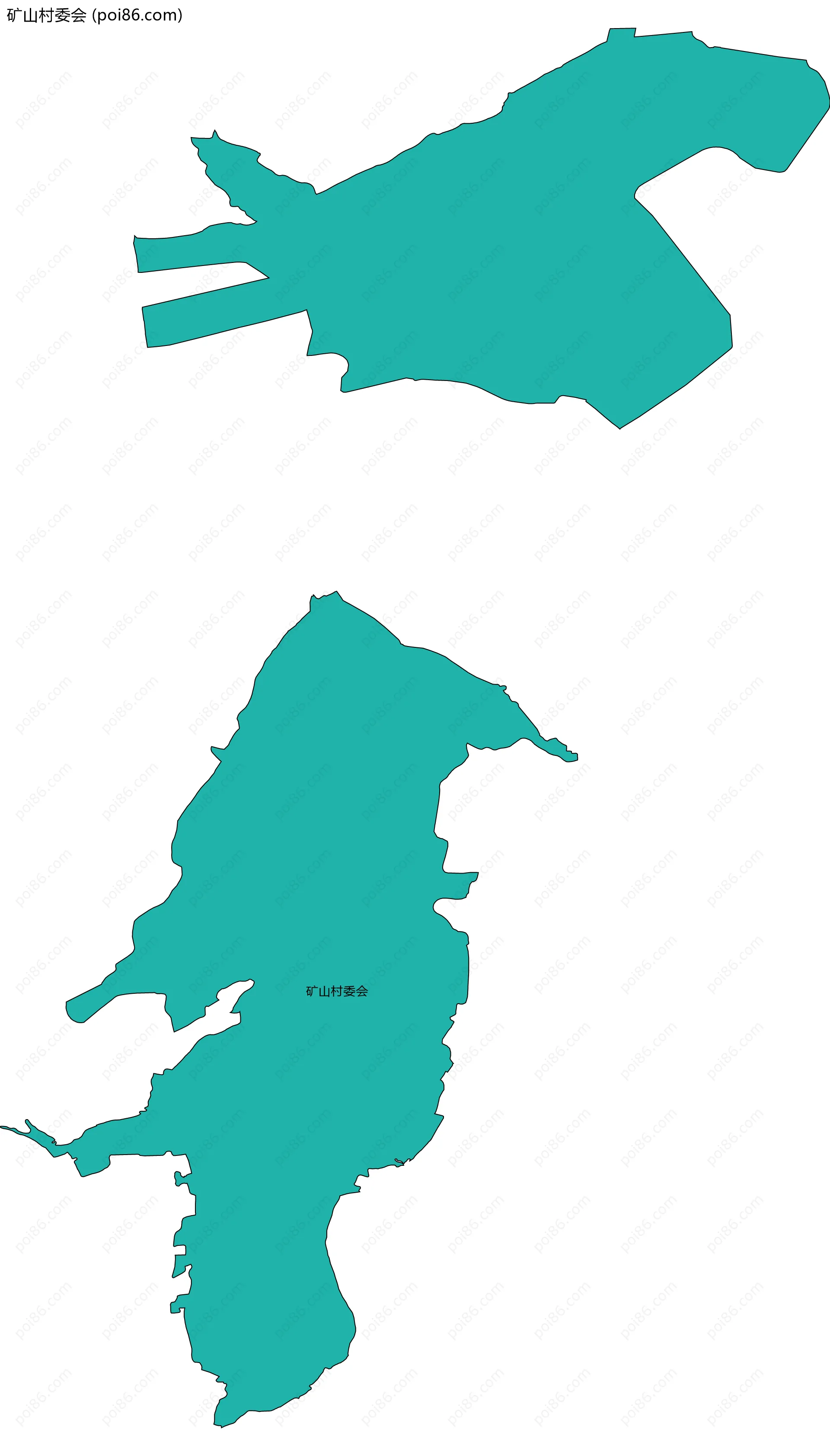 矿山村委会边界地图