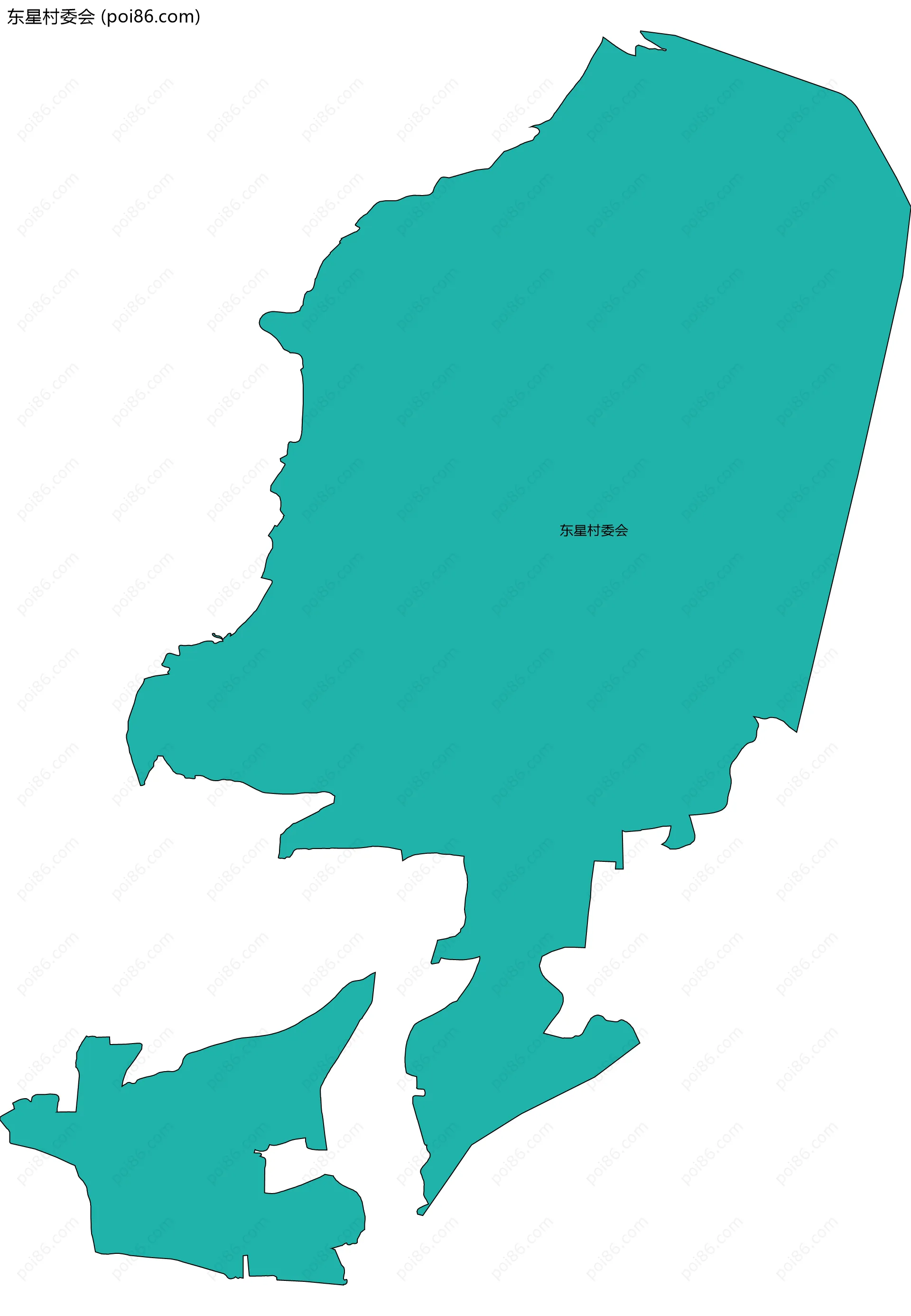 东星村委会边界地图