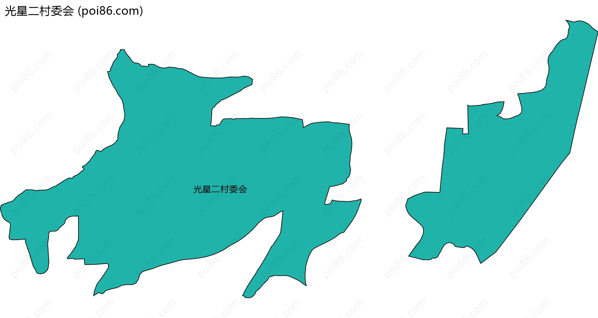 光星二村委会边界地图