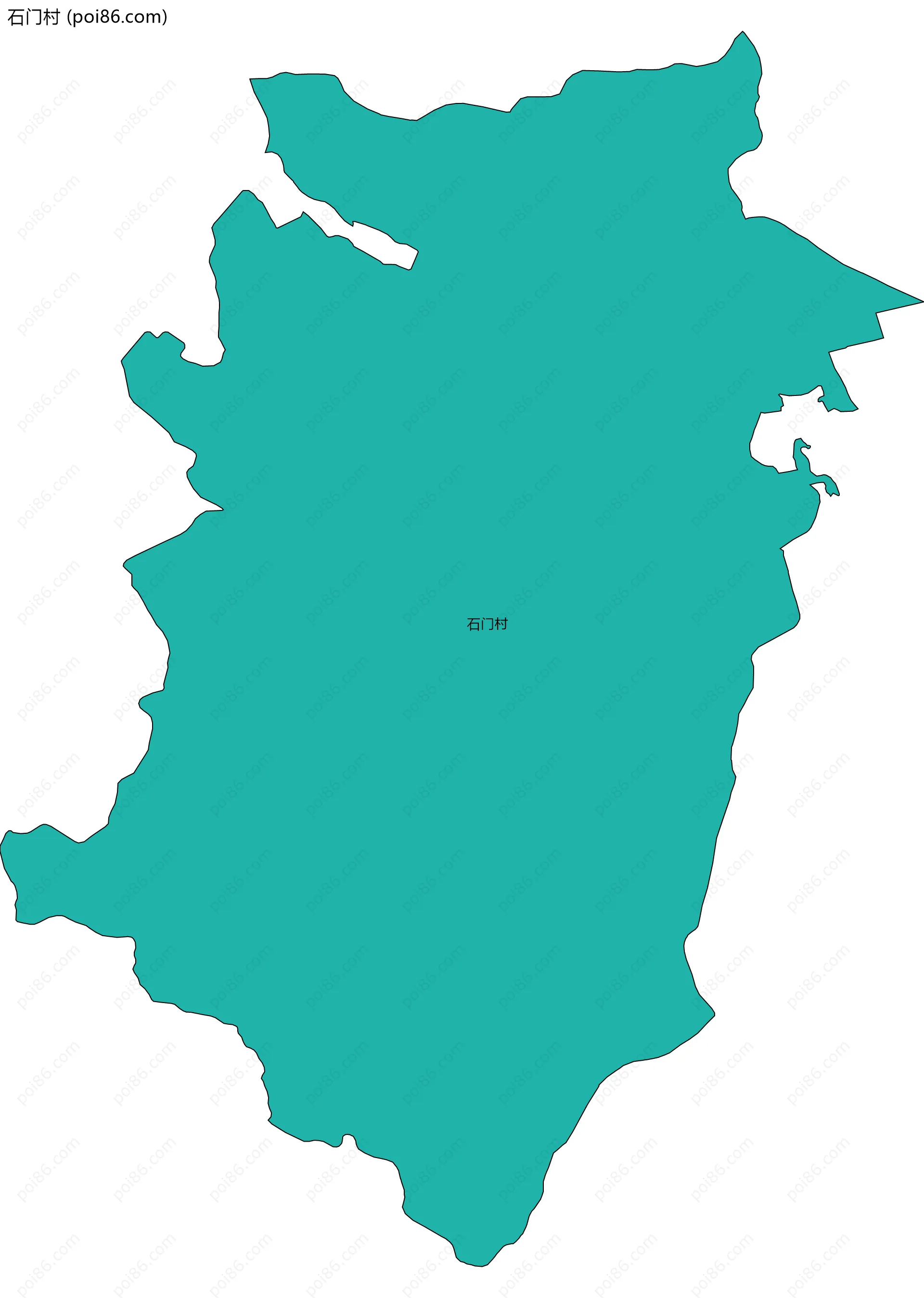 石门村边界地图